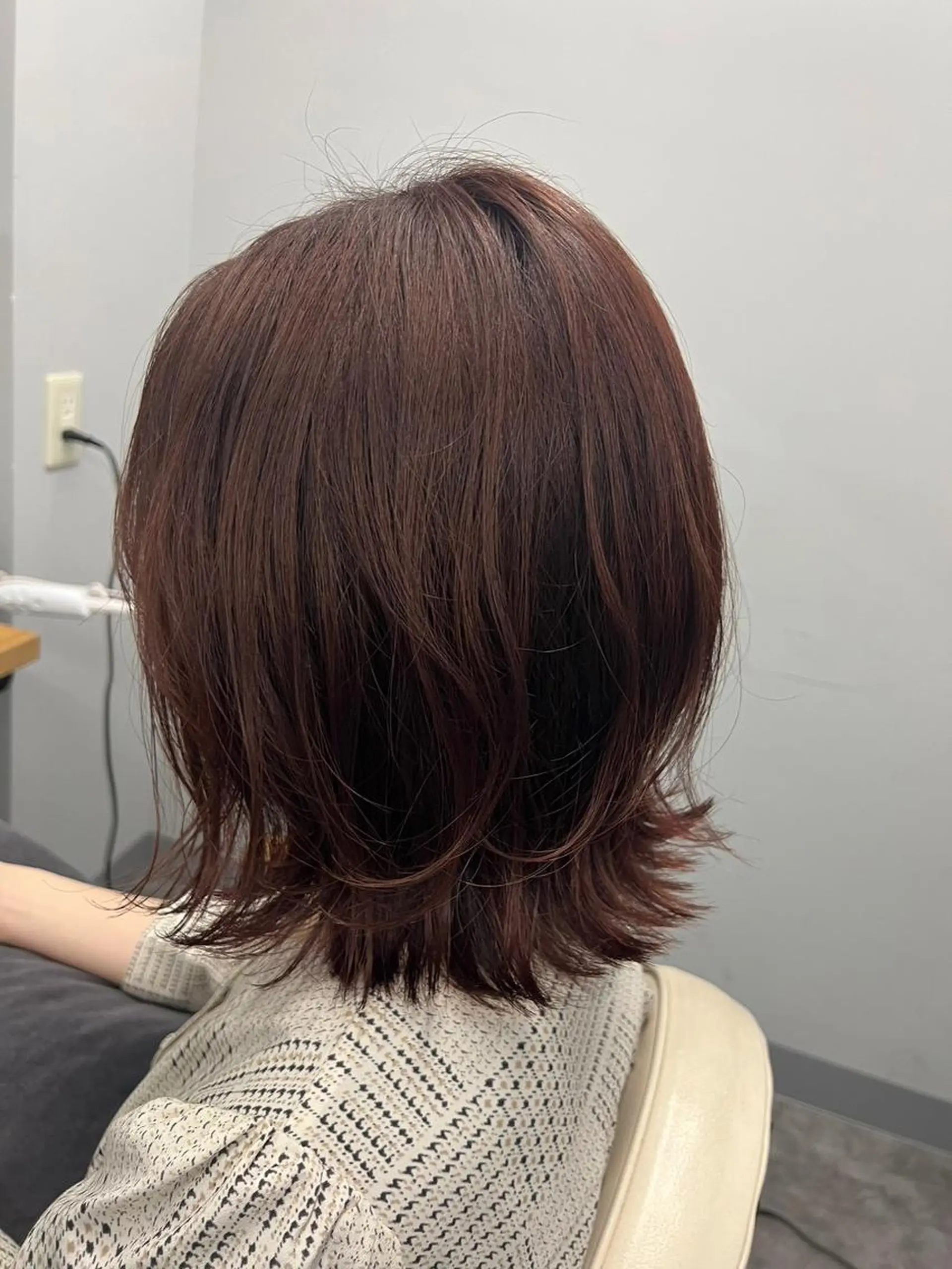 ミディアム カラー バレイヤージュ ブリーチ ケアブリーチ ダブルカラー グレージュ カット ヘアカラー トリートメント N° aria 三軒茶屋のヘアスタイル