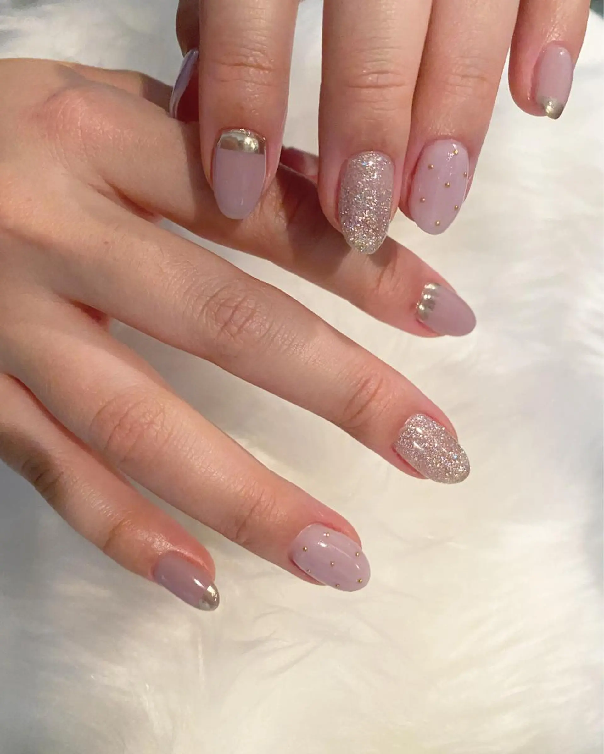 ネイル ハンドネイル crystal ⭐︎ colorのネイルデザイン