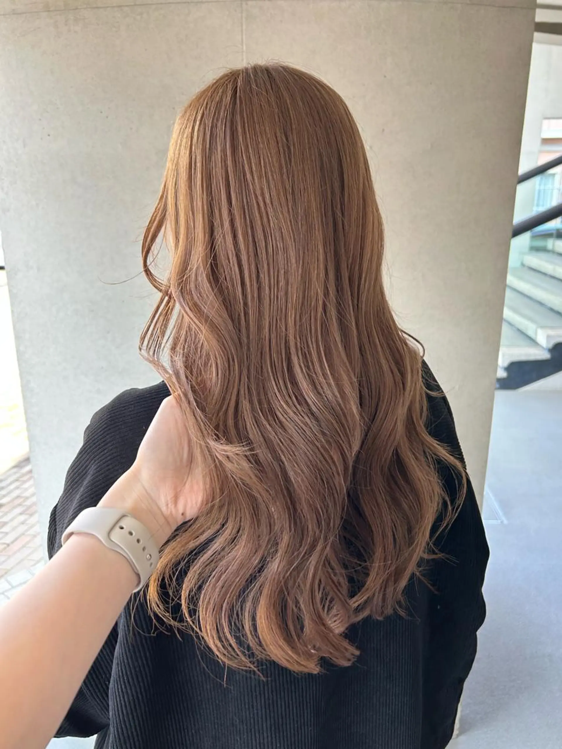 ロング ヘアカラー レナ🧸🤎 アメリシュシュのヘアスタイル