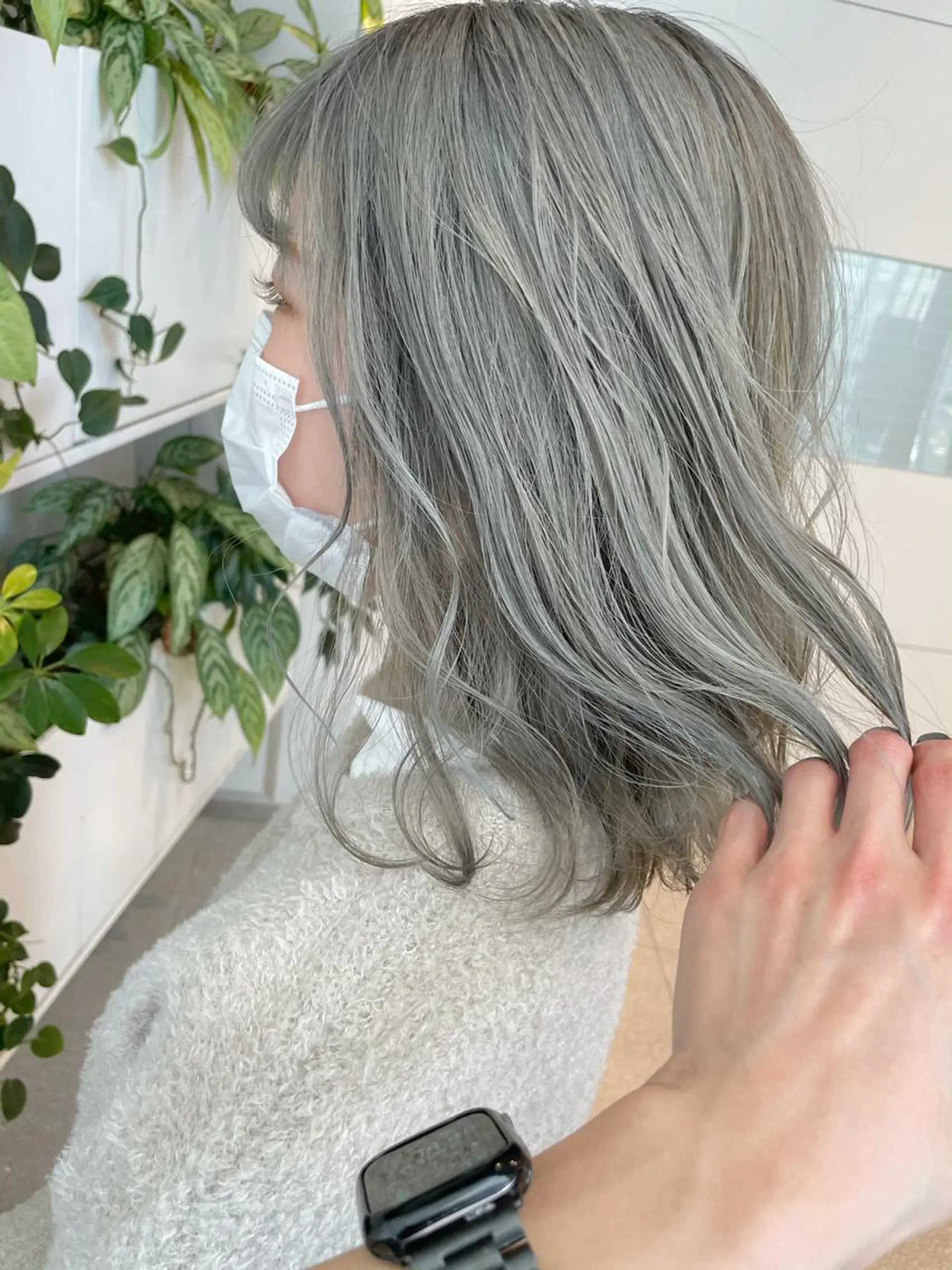 ミディアム ヘアカラー トリートメント 完全個室サロン💐 代表取締役💐梶谷のヘアスタイル