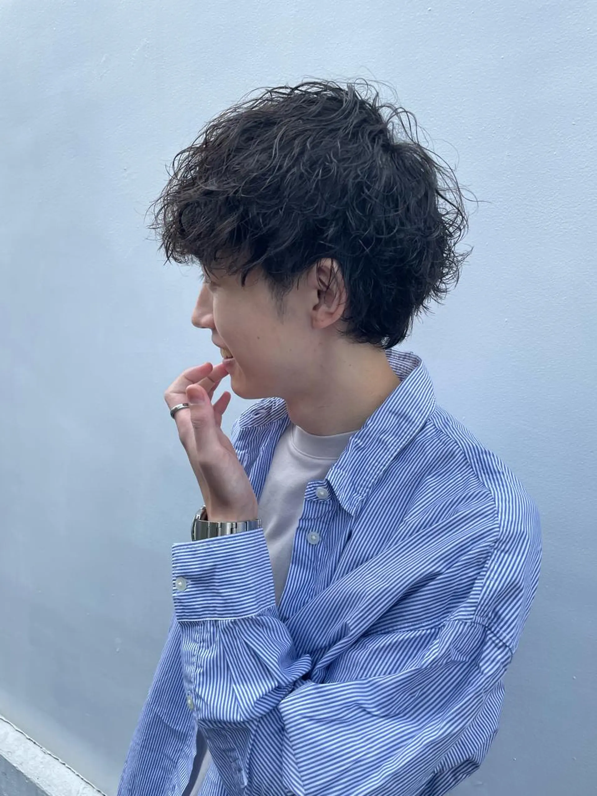 ミディアム 渋谷 ミモザワークス タニグチヨシユキのヘアスタイル