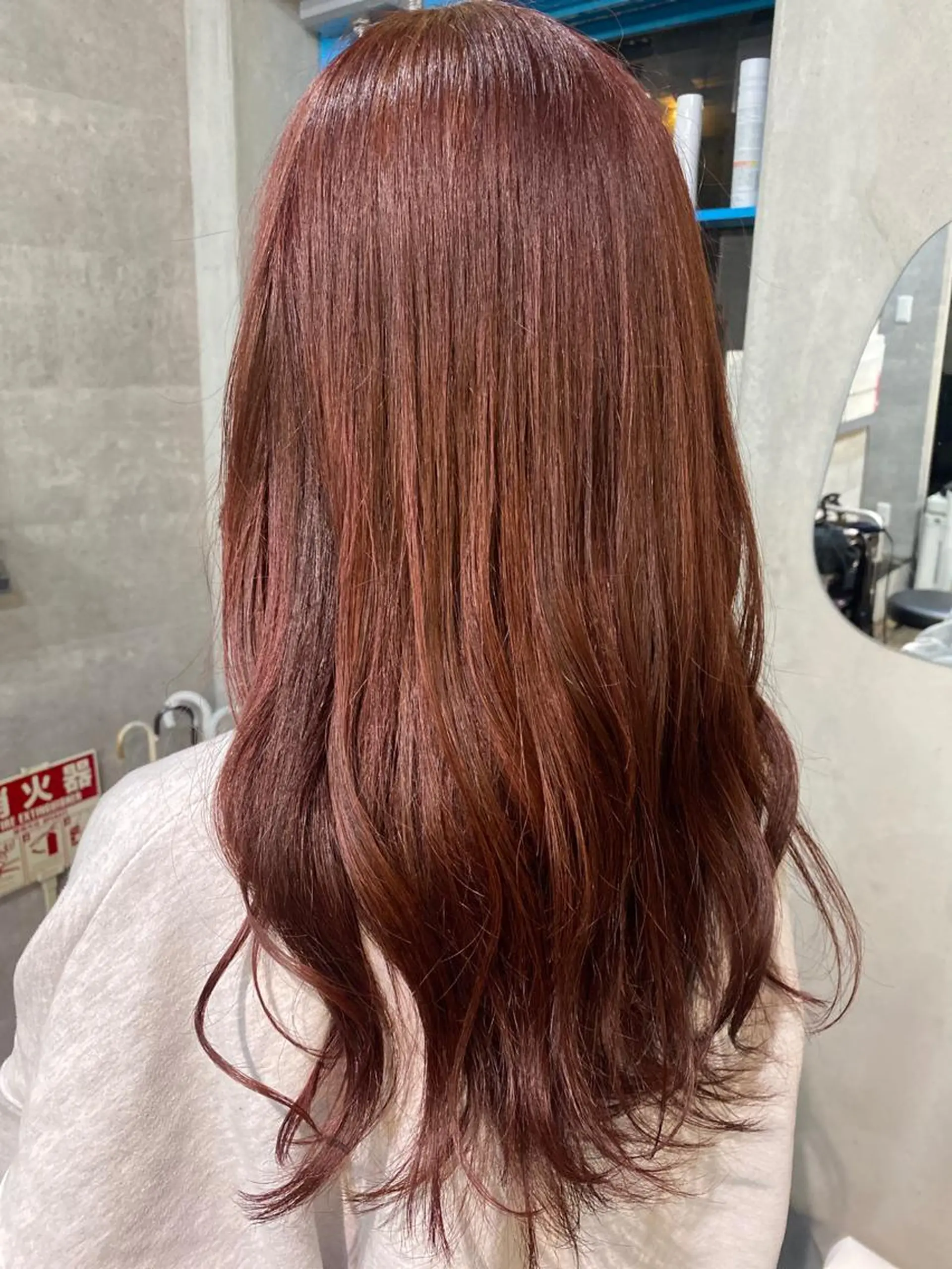 ロング カラー ブラウンカラー ピンクカラー ピンクブラウン heavenly所属・中西 彩愛のヘアスタイル