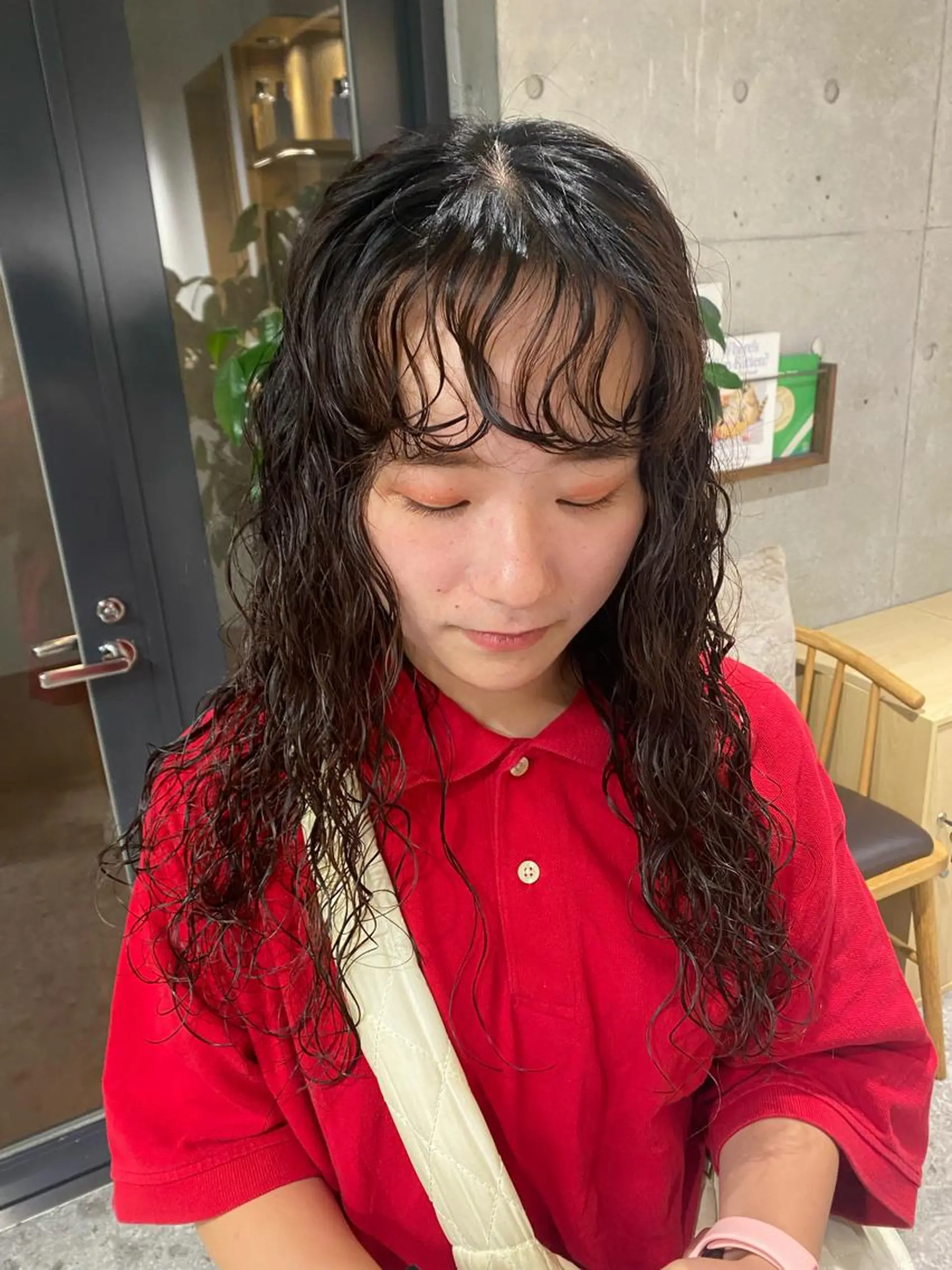 ロング パーマ パーマ Yahiko ハイトーンのヘアスタイル