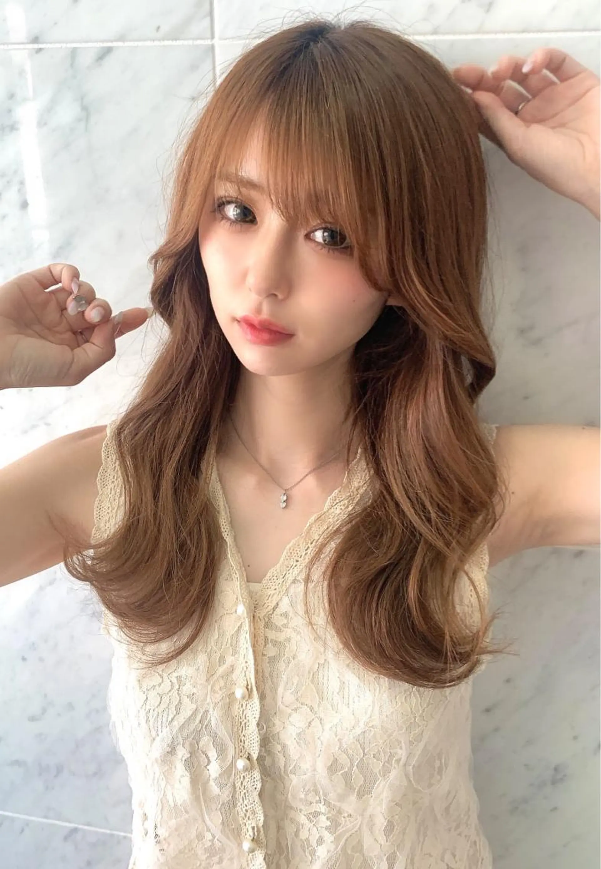 ロング カラー ヨシンモリ 韓国風ヘア 韓国ヘア特化型美容師 カワノマイ🇰🇷のヘアスタイル
