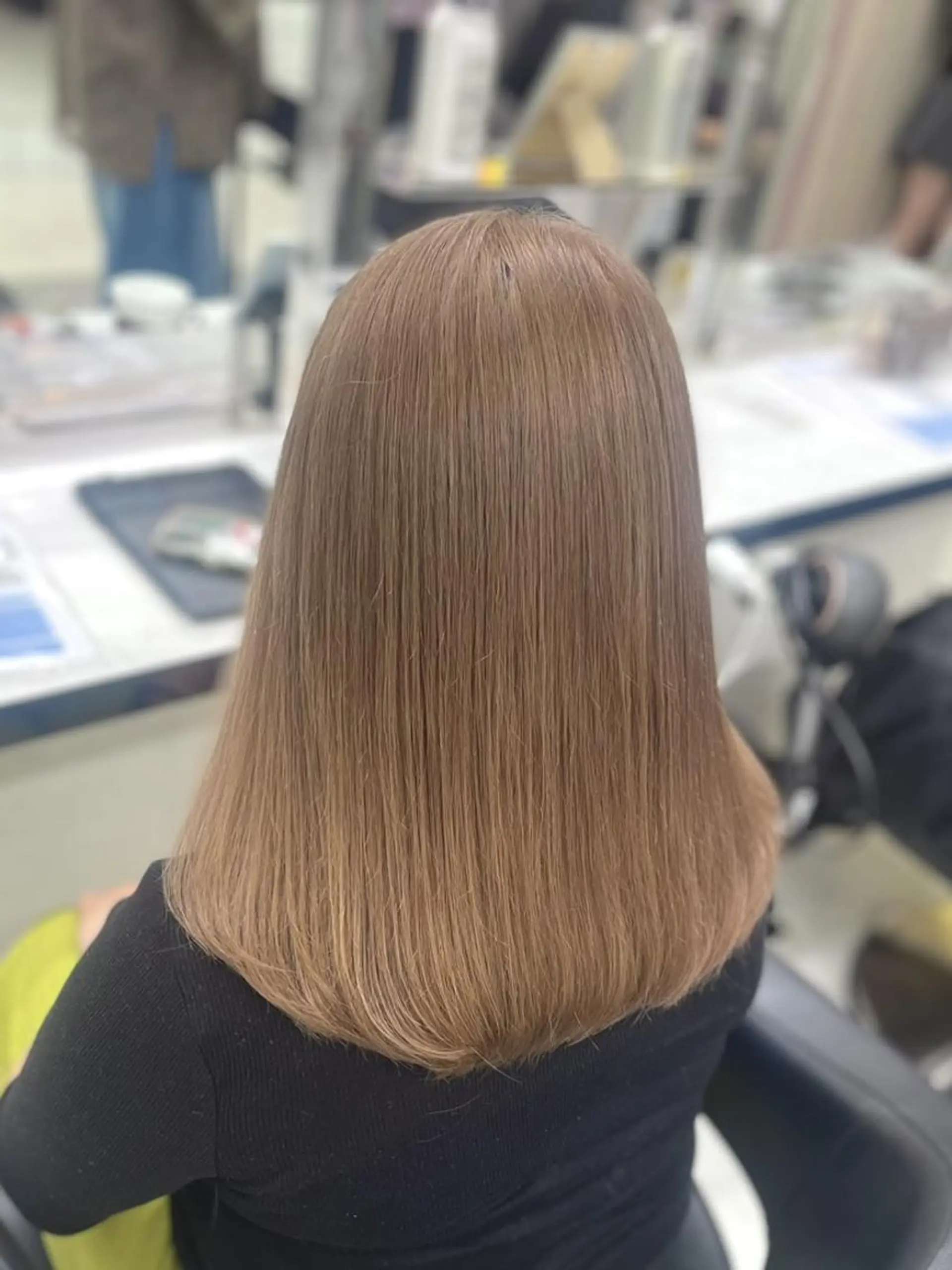 カラー ヘアカラー 🍀暗め透け感🍀 赤み消しカラー🍀のヘアスタイル