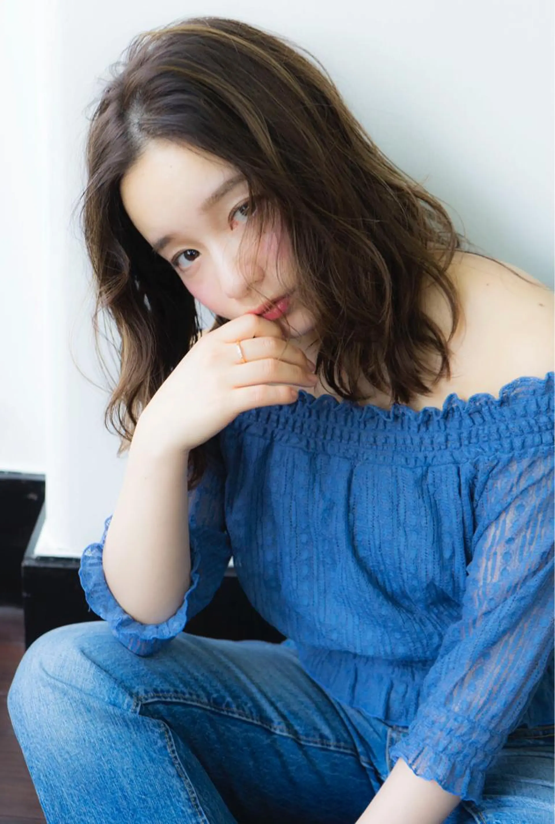 ミディアム カラー 透明感カラー🌿 CARICIA三浦のヘアスタイル