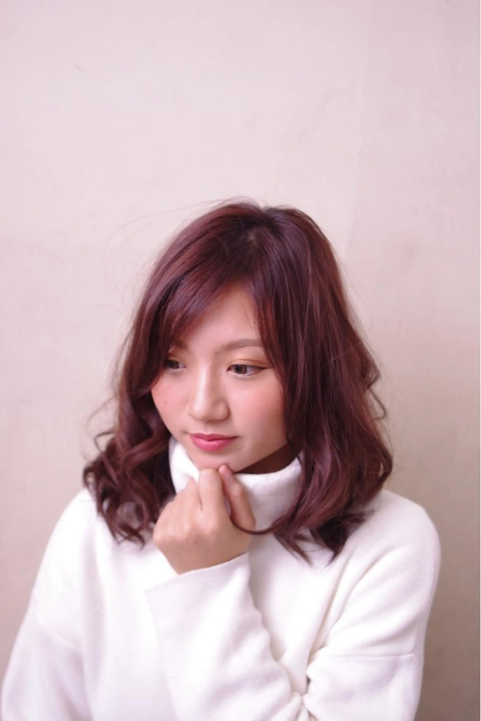 ミディアム カラー hair studio olive南森町店所属・脇坂 誠也のヘアスタイル