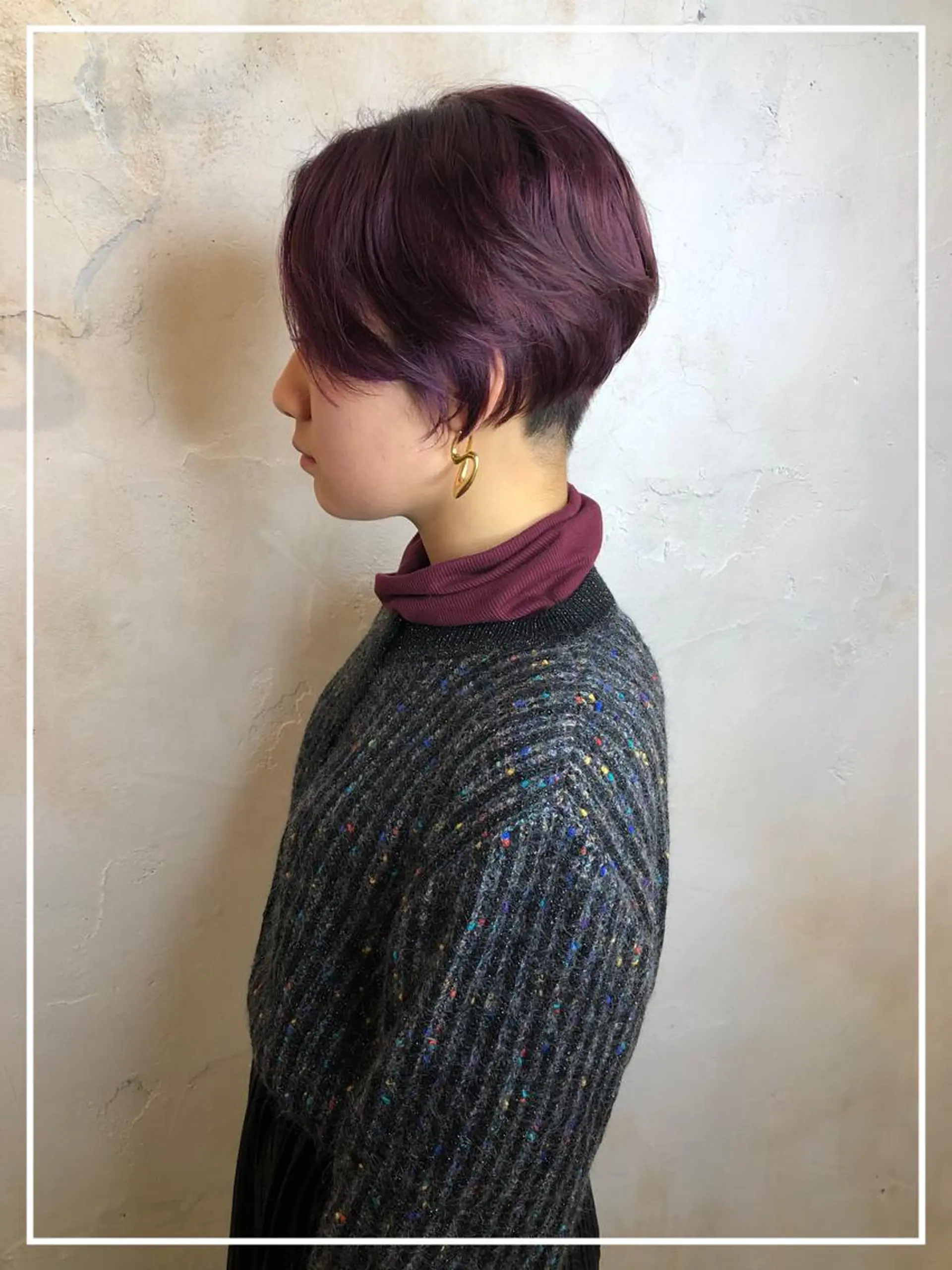 ショート ショートヘア カット ヘアカラー マネージャー 山城洸希のヘアスタイル