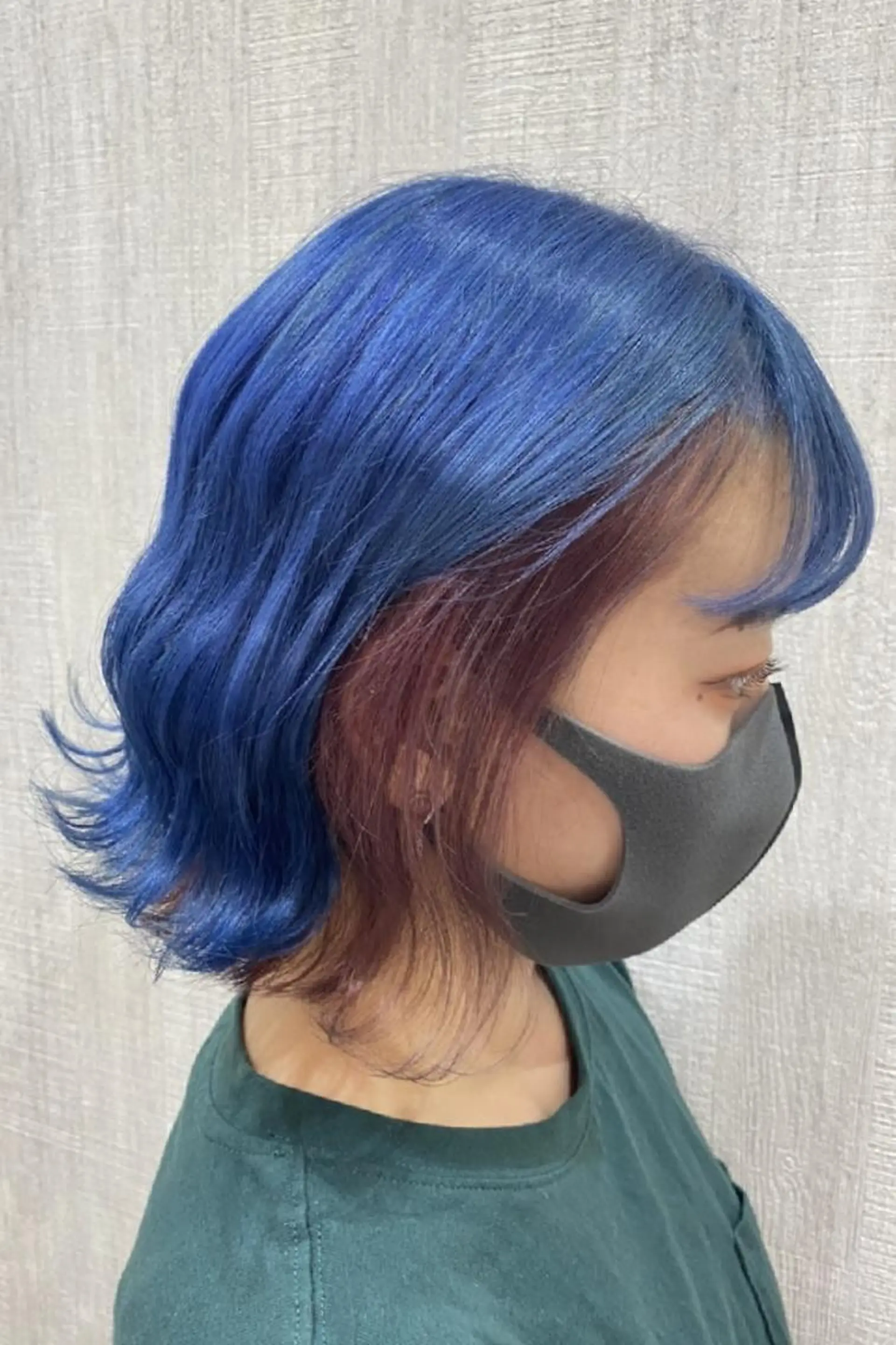 ショート カラー ブルーカラー ダブルカラー インナーカラー ピンクカラー カット ヘアカラー ✂韓国ヘア髪質改善 レイヤー代表西村功平のヘアスタイル