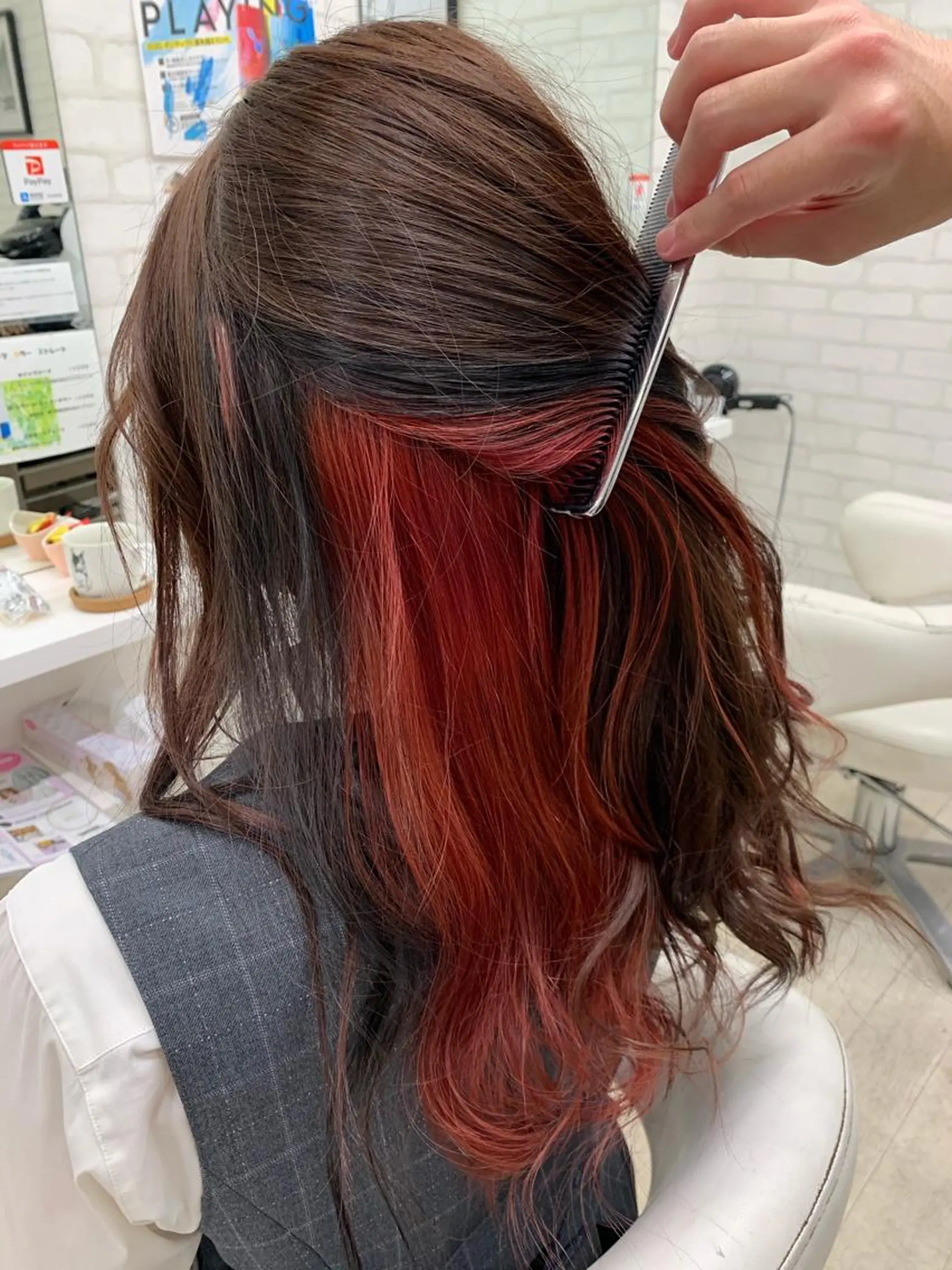 ロング カラー 大橋 一智のヘアスタイル