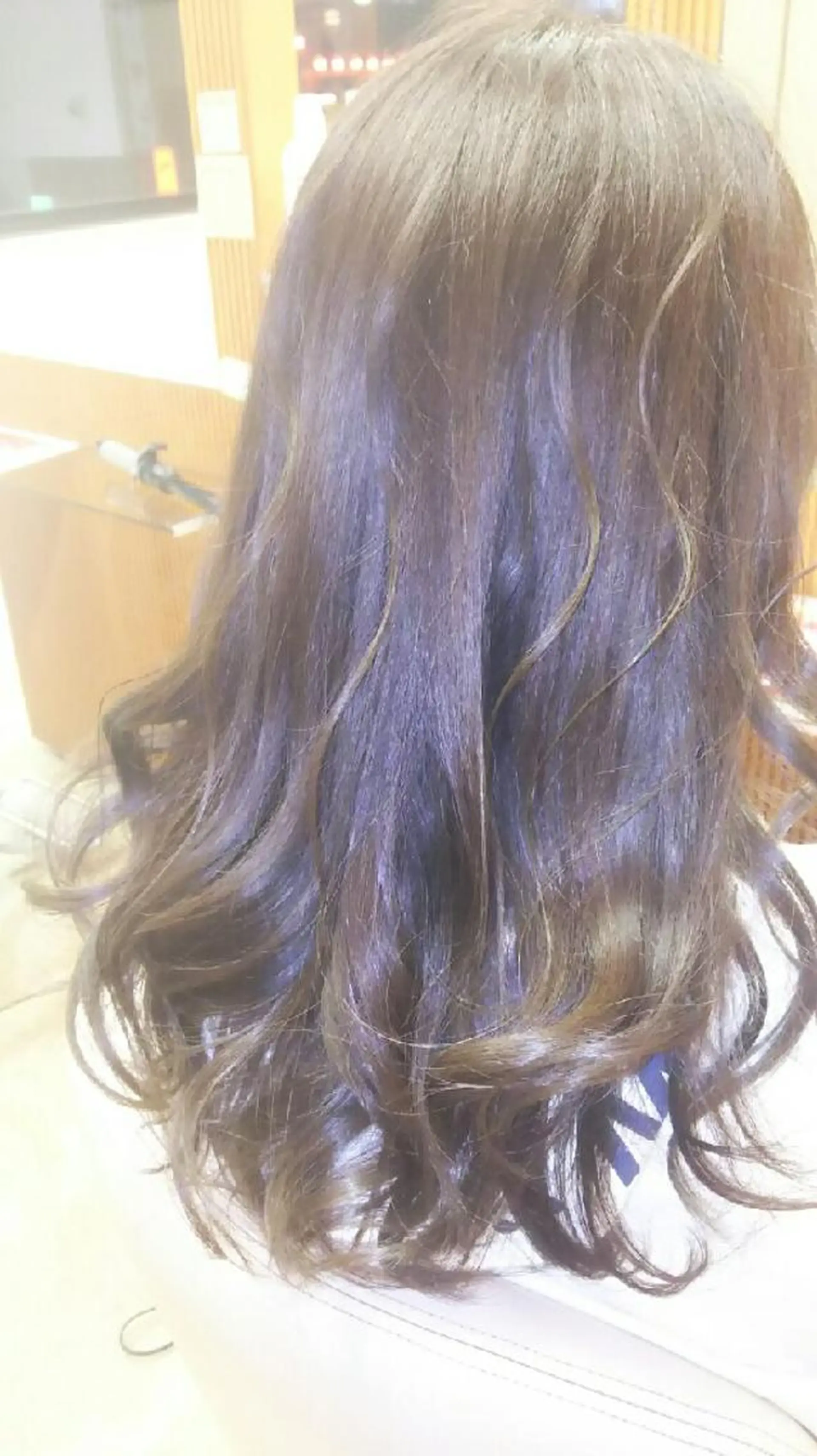 セミロング カラー ブルーカラー ブルージュ オレンジ 脇田 雄大のヘアスタイル