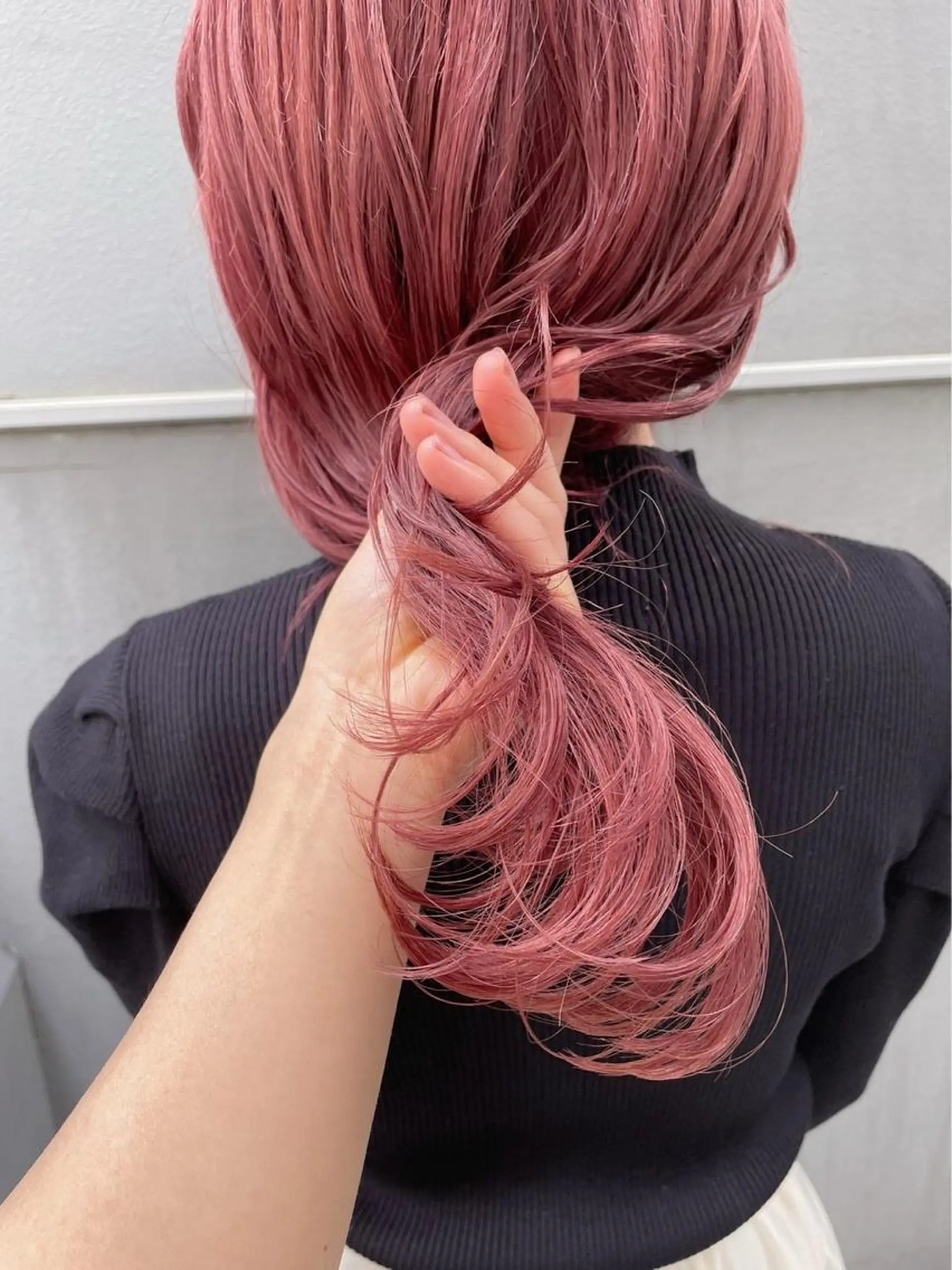 ロング カラー ベージュカラー ピンクカラー ピンクベージュ カット ヘアカラー トリートメント HACCH （ハッチ）所属・🪼ボブ/ハイトーン /髪質改善🪼のヘアスタイル