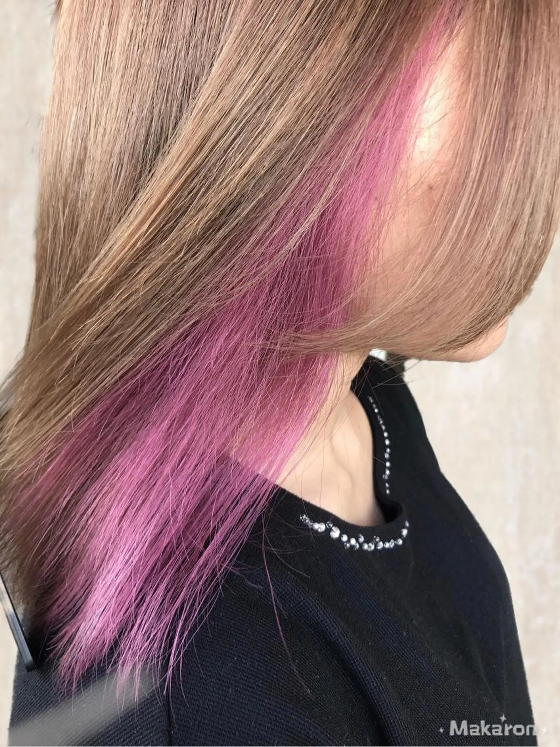 ミディアム カラー インナーカラー hair works raptureのヘアスタイル