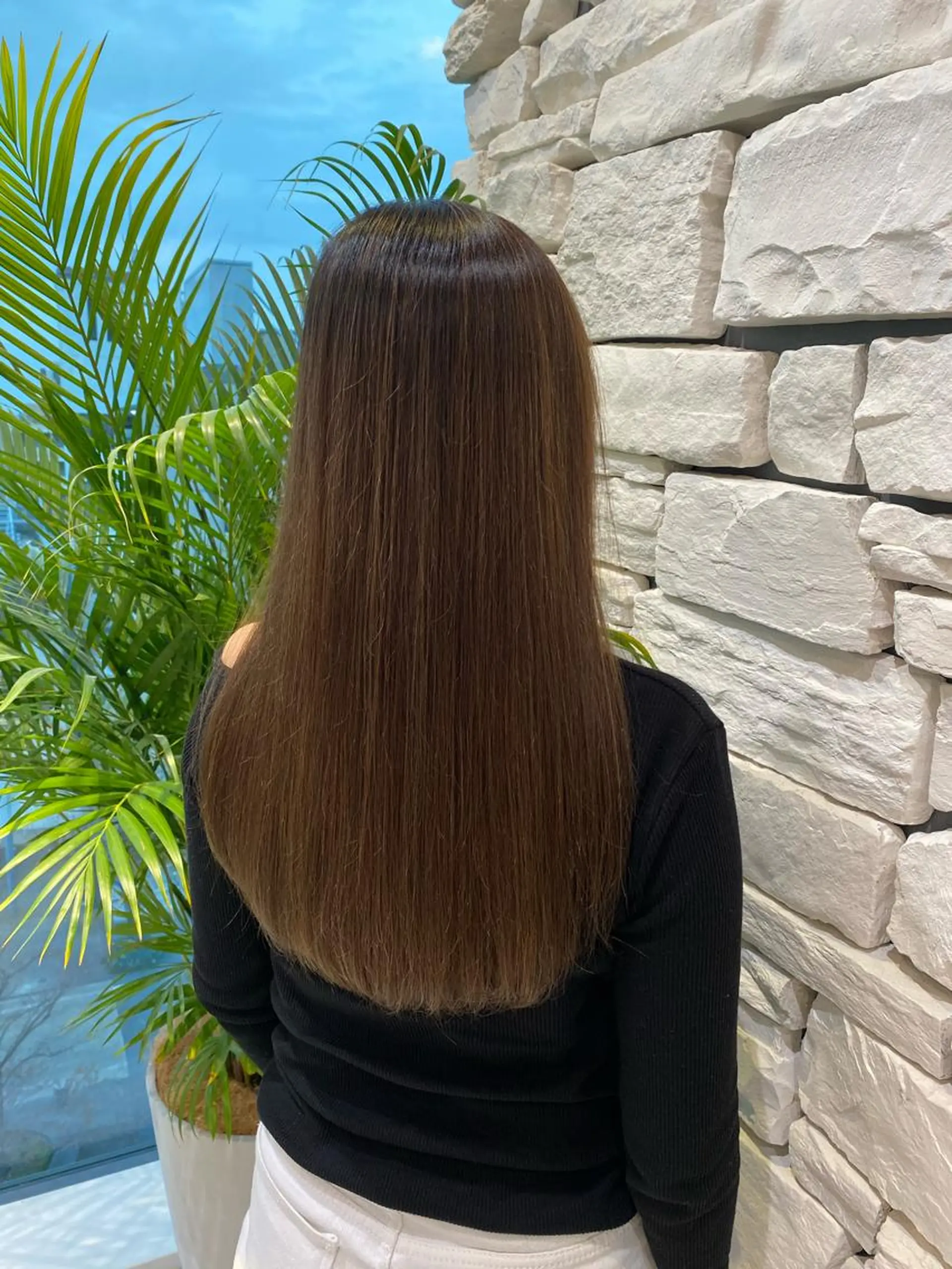 ロング カラー グラデーションカラー ハイライトカラー ハイライト カット ヘアカラー 内藤 裕真  k-twoのヘアスタイル