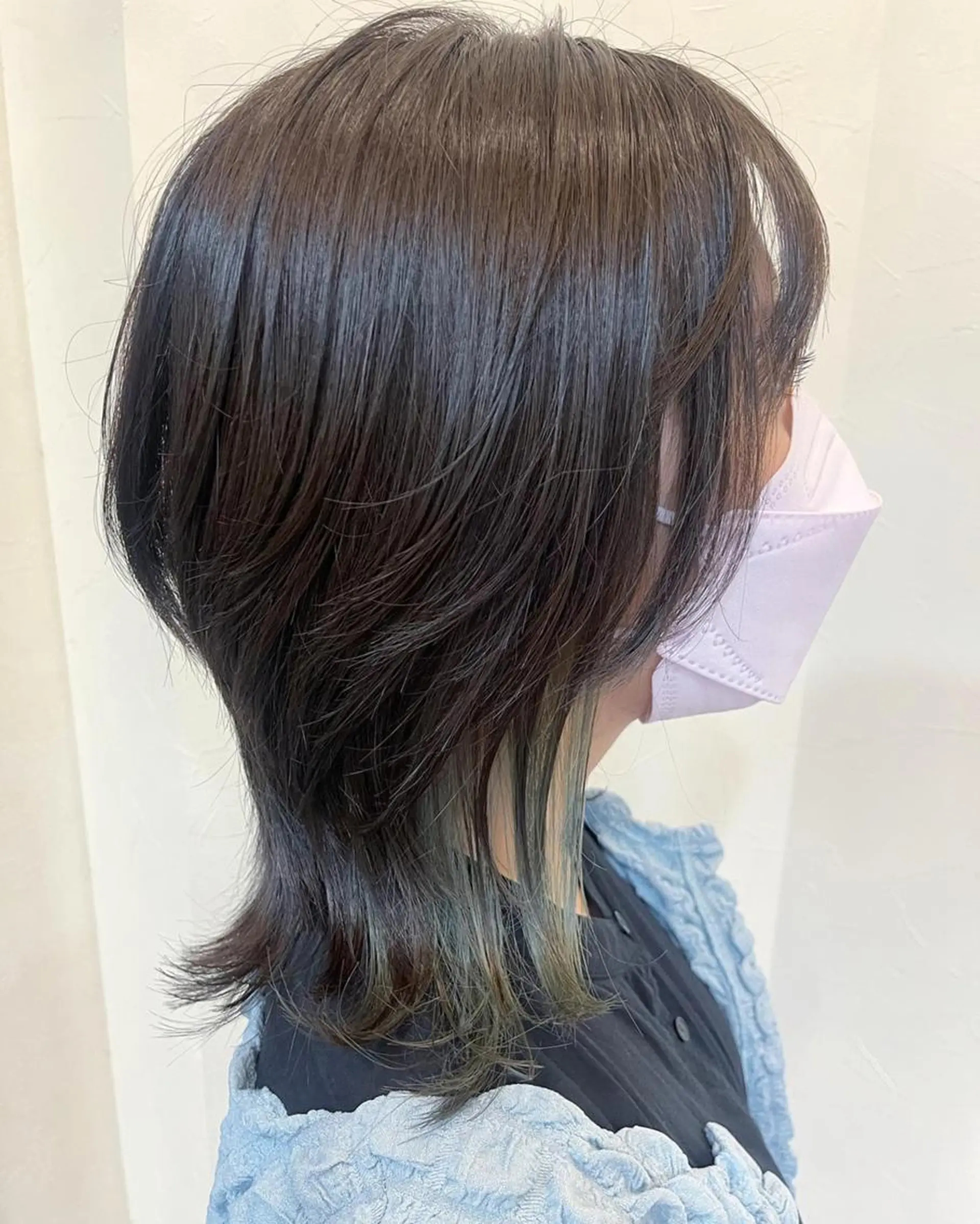 ショート カラー ダブルカラー イヤリングカラー ハイライトカラー インナーカラー くびれヘア justbeauty CiNQのヘアスタイル