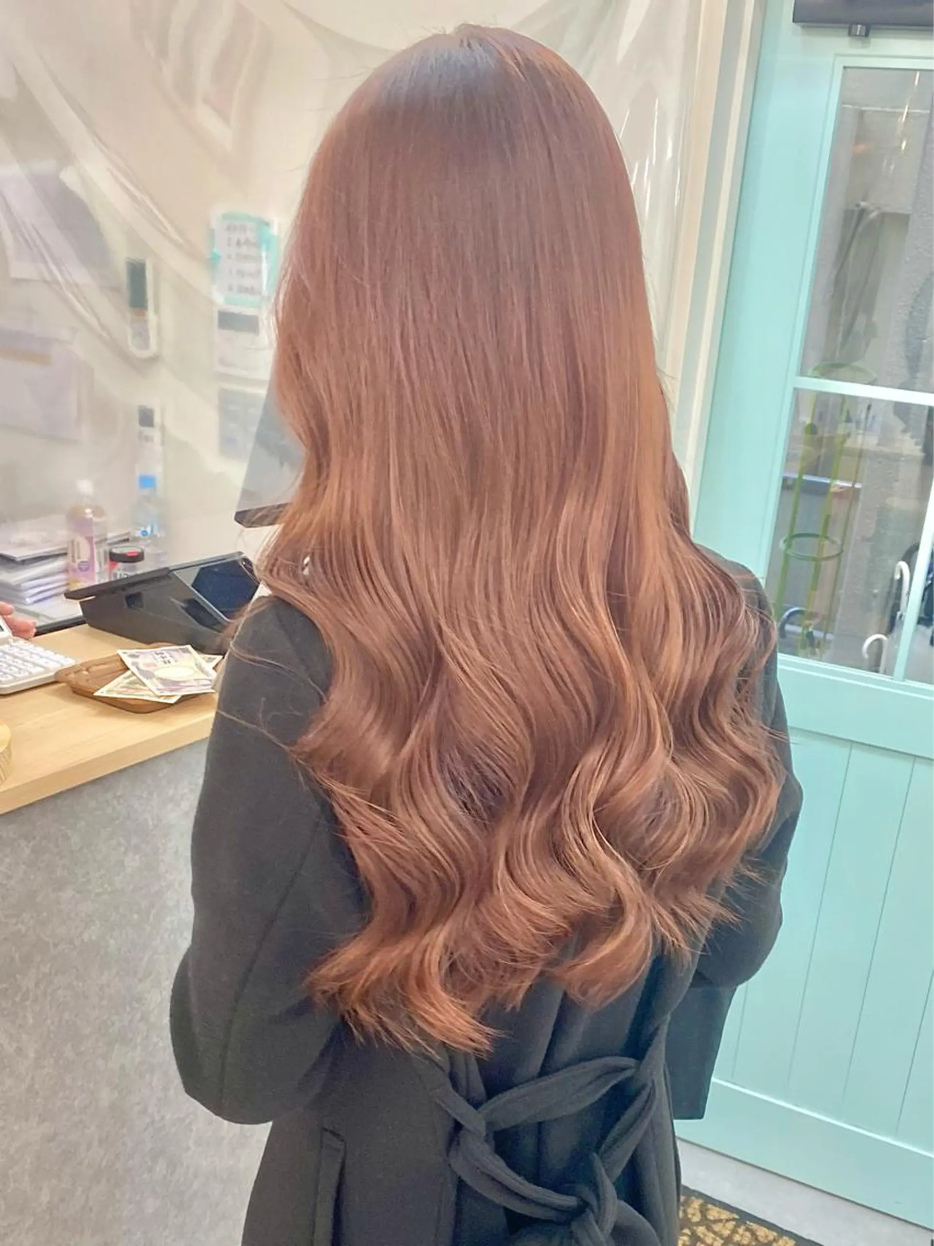 ロング カラー ブリーチ ブラウンカラー ブリーチなしカラー 💘カラー特化美容師 尾崎拓己のヘアスタイル