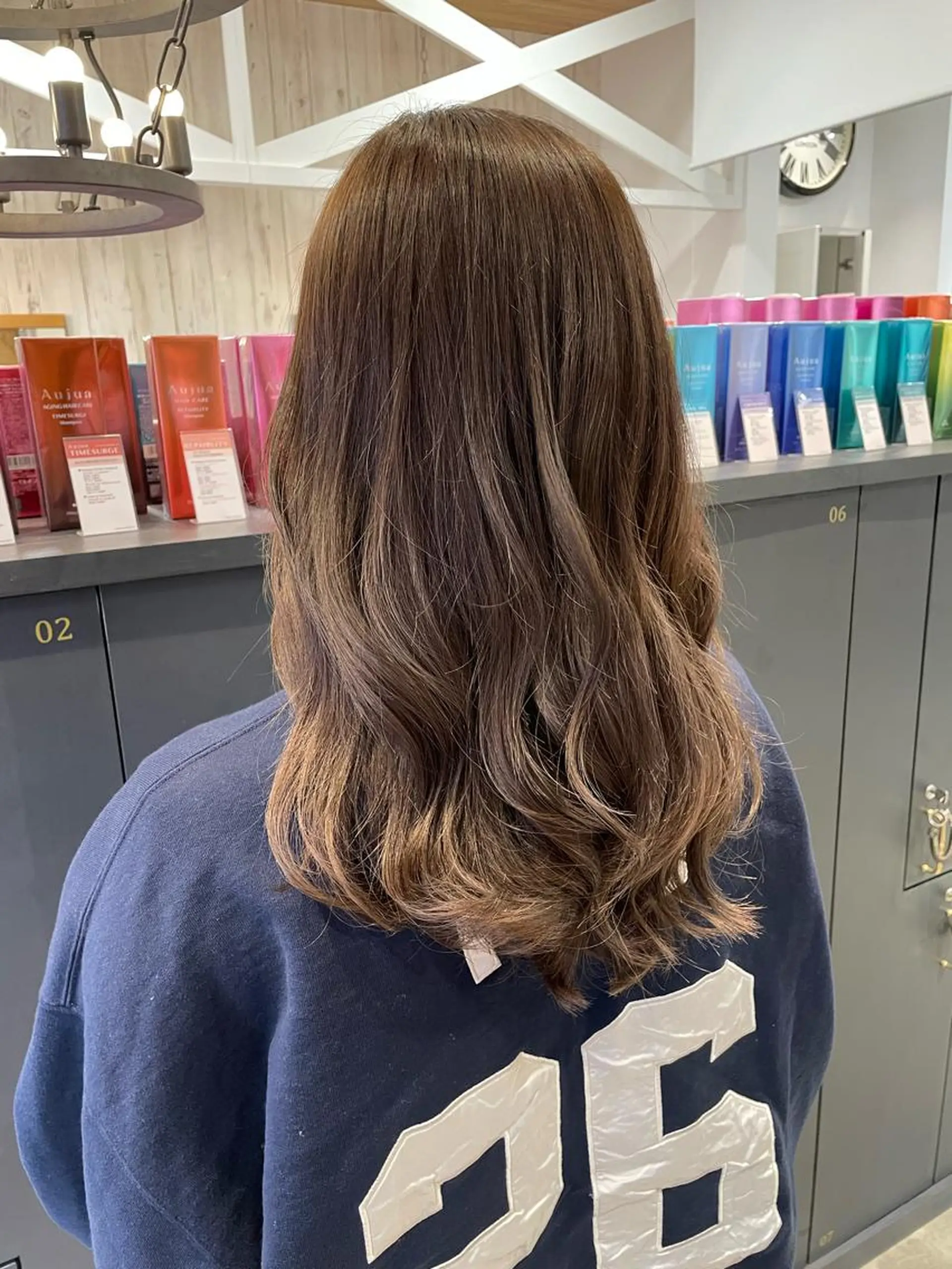 ロング カラー 韓国風ヘア 細沼 葵のヘアスタイル