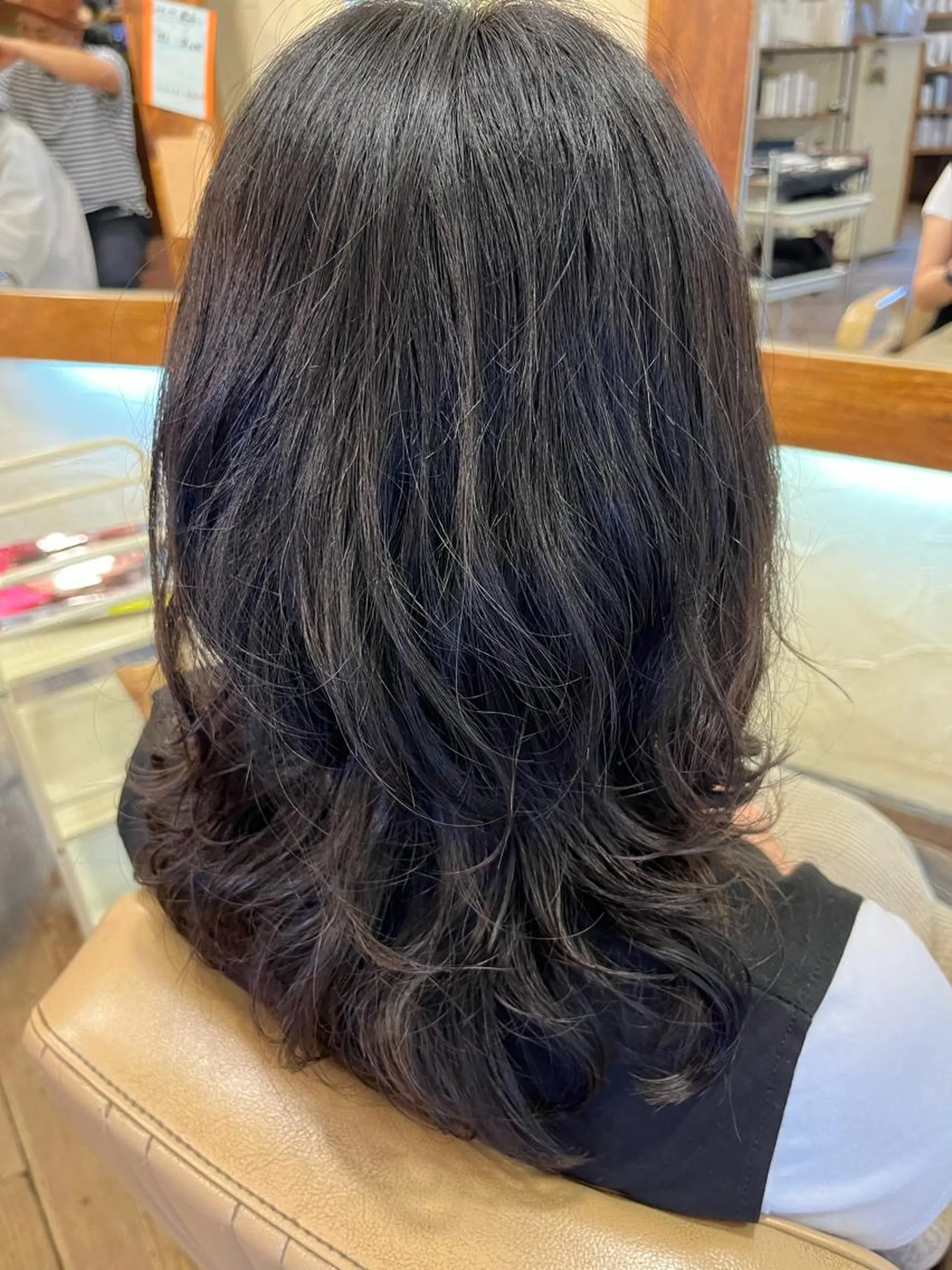 ロング カット パーマ 柘植 雅大のヘアスタイル