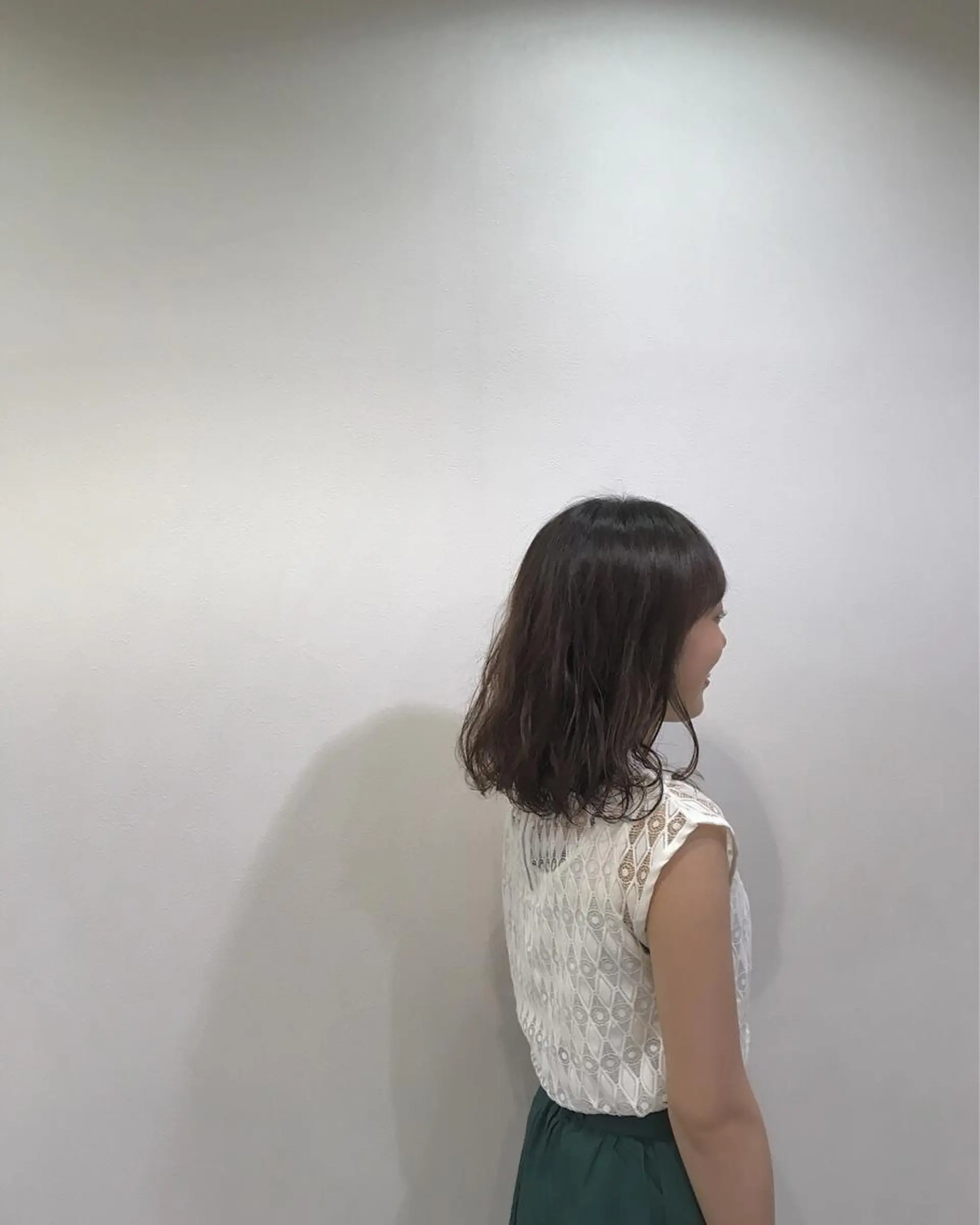 セミロング は まべのヘアスタイル