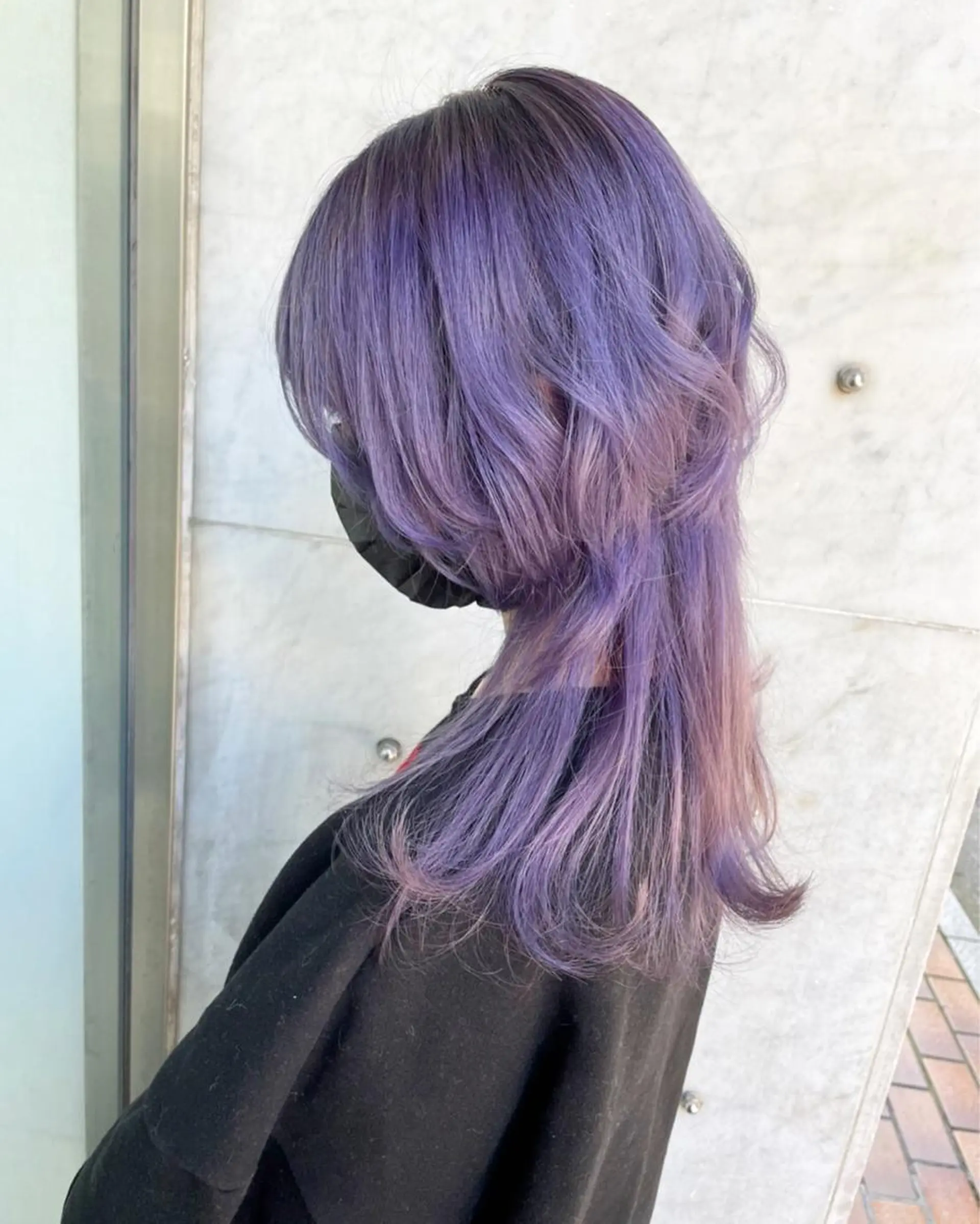 セミロング カラー JIL BLAN 京都所属・RU RIのヘアスタイル