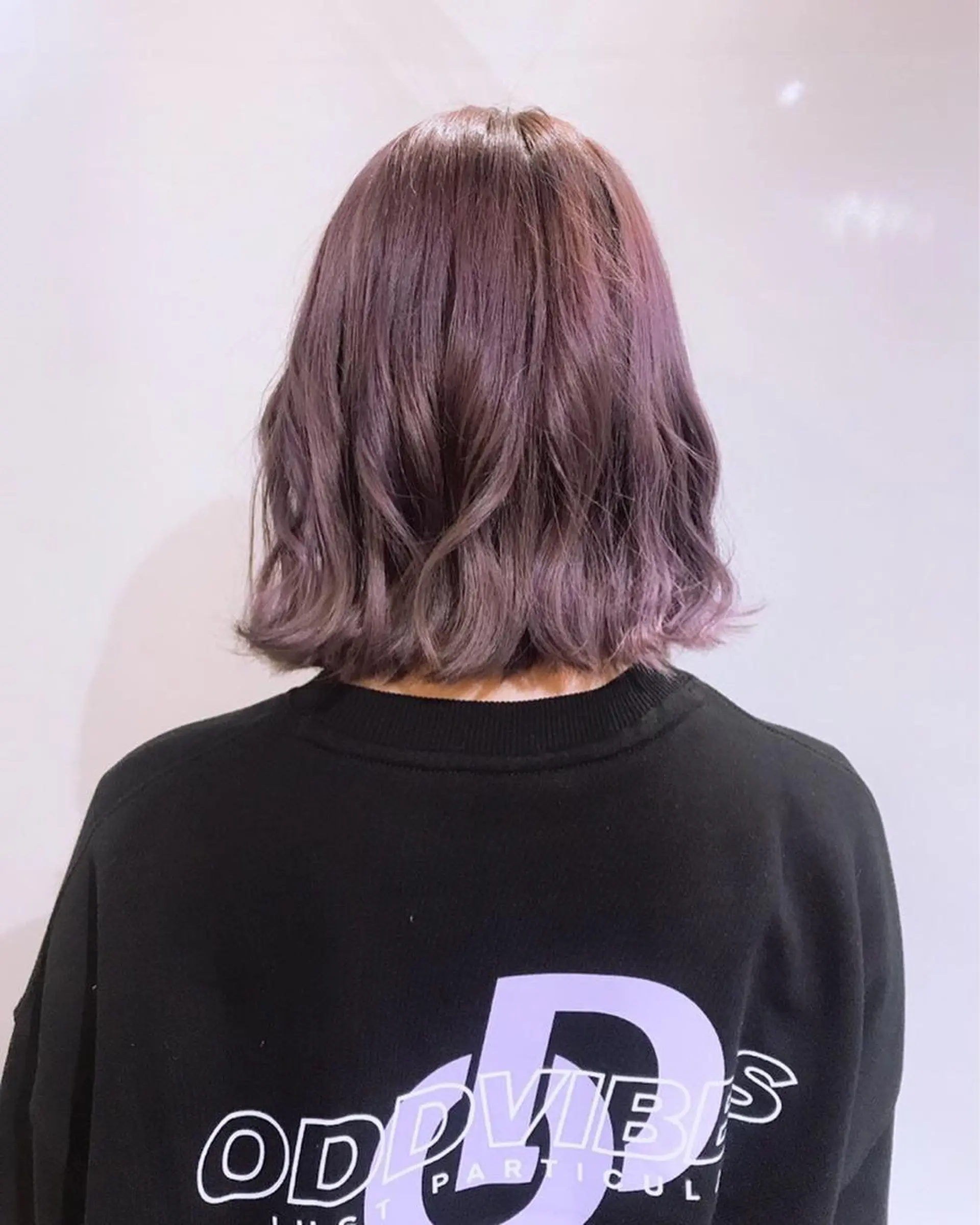 ショート カラー ブリーチ パープルカラー ♡ma ki♡のヘアスタイル