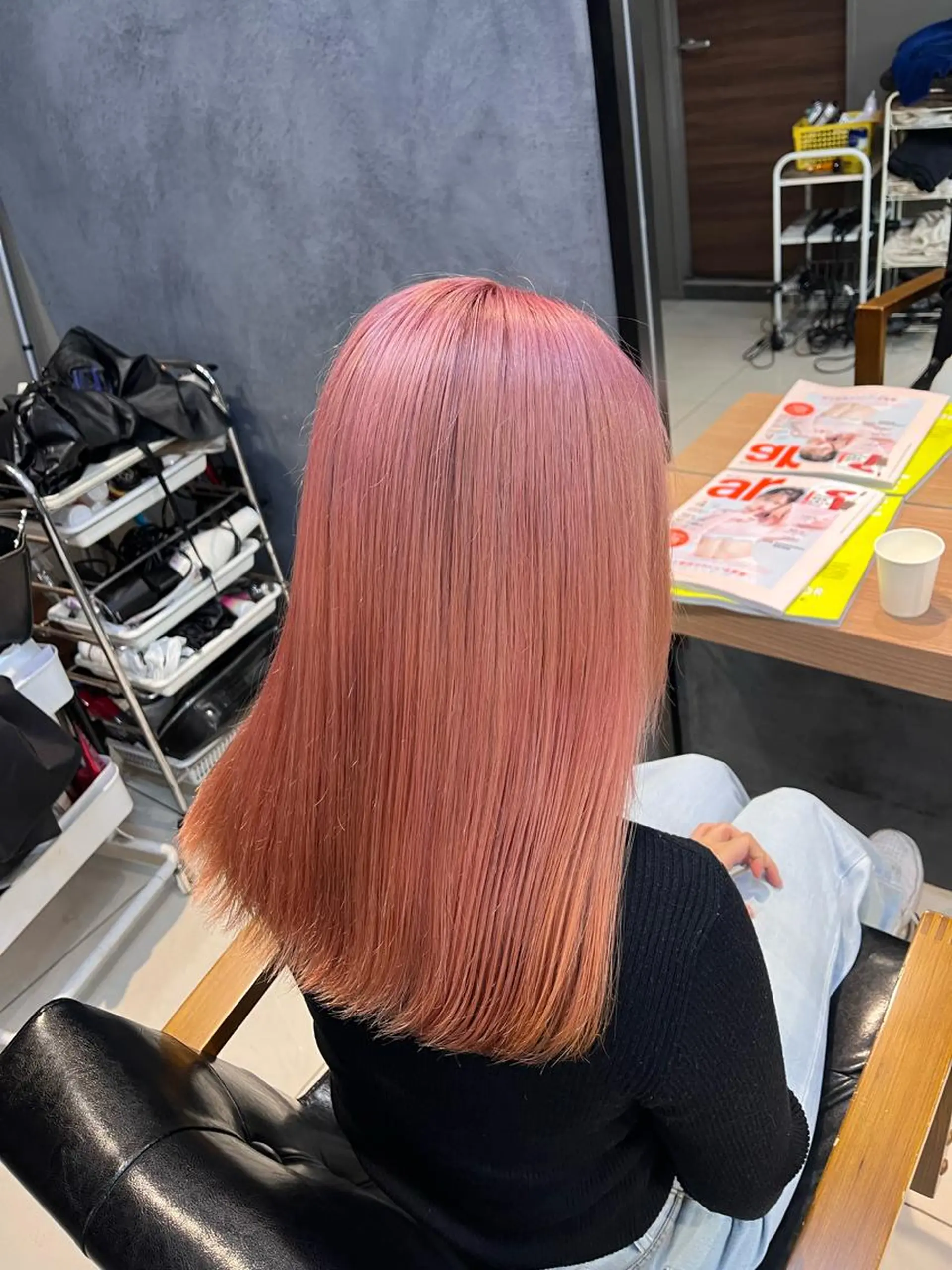 ロング カラー ヘアアレンジ キッズ マツエク・マツパ アイブロウ ブリーチ ピンクカラー 眉カラー カラーマツエク ヘアカラー トリートメント GO TODAY SHAiRE SALON所属・透明感カラー🤎 ゆりのヘアスタイル
