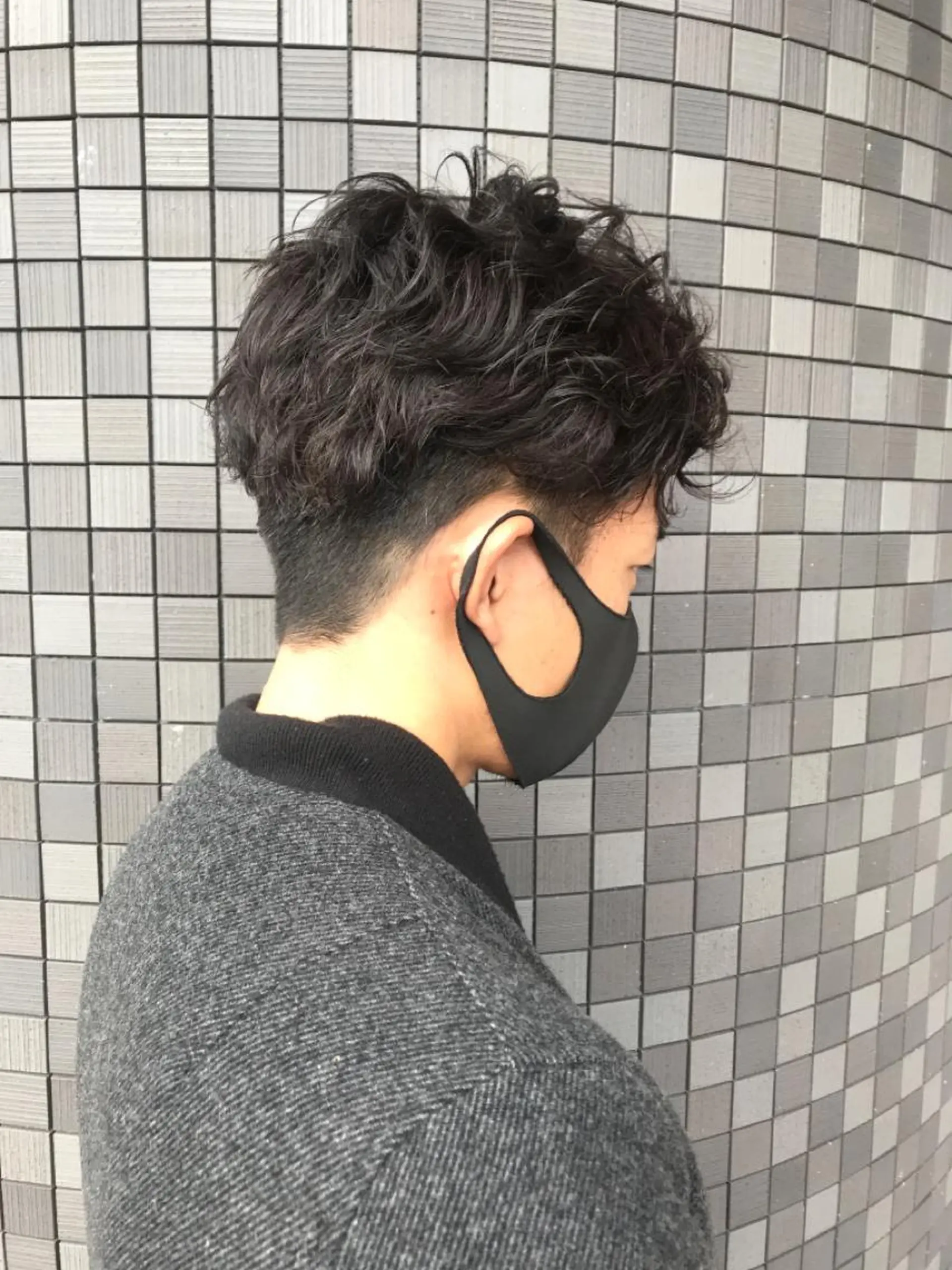 パーマ メンズ 町野 朝哉のヘアスタイル