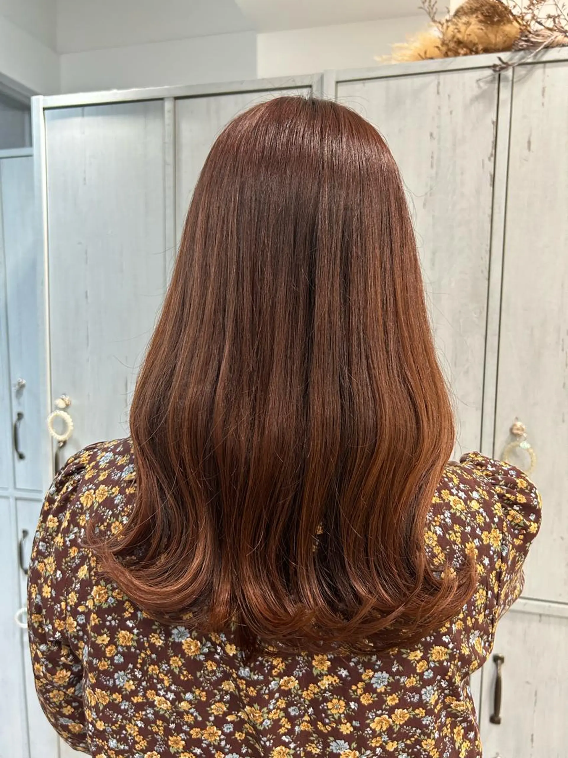 ロング ブラウンカラー tomokaのヘアスタイル