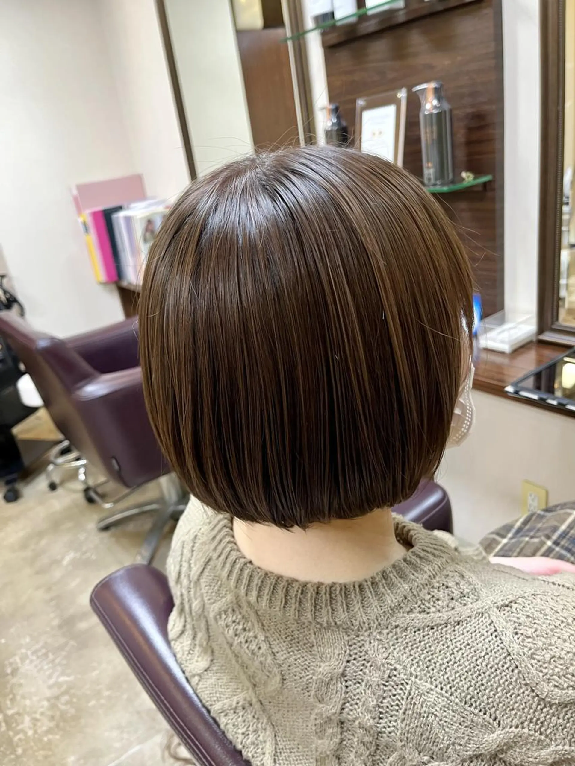 ショート アッシュ カット ヘアカラー トリートメント 澤崎 希望のヘアスタイル