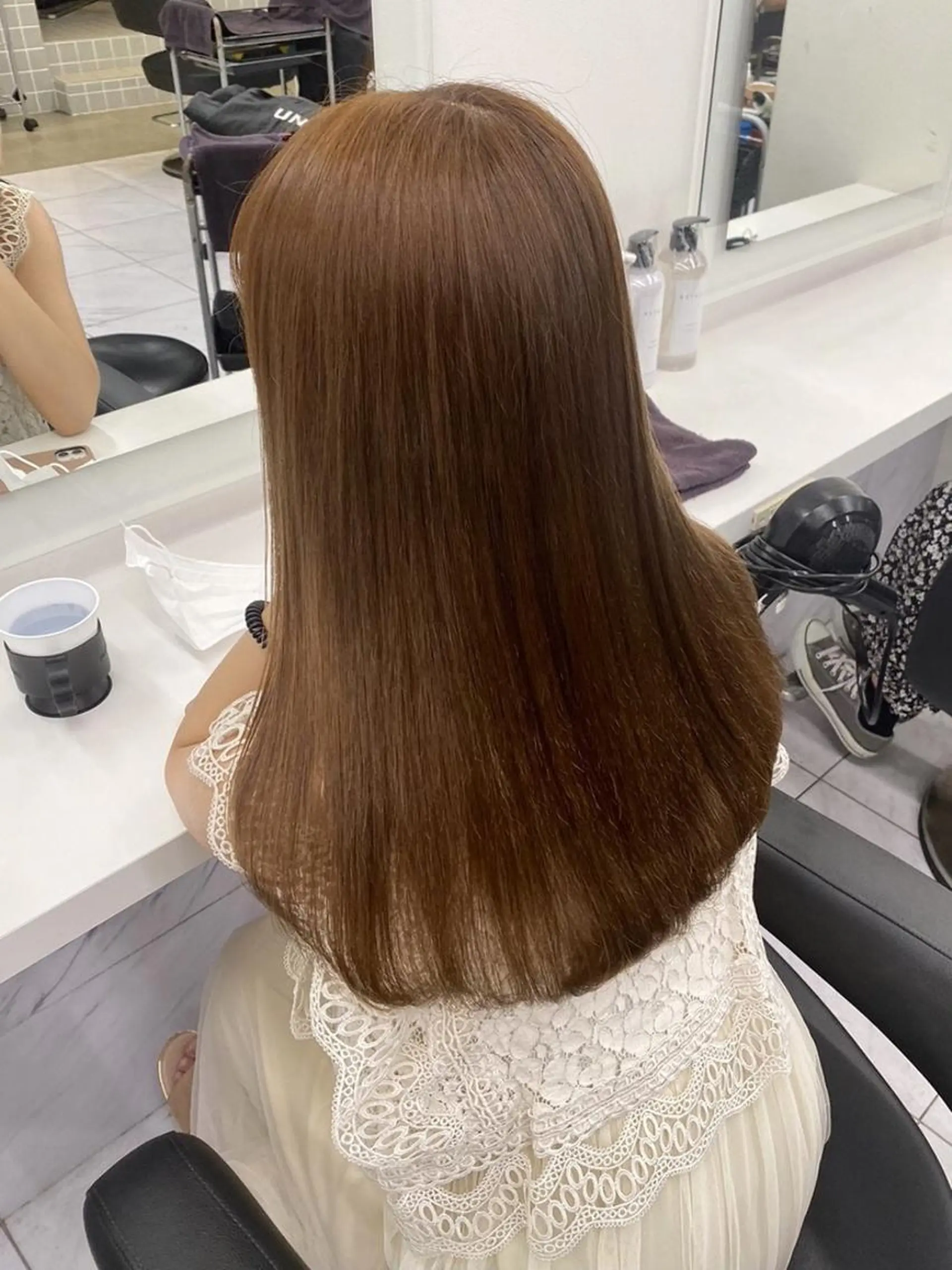 カラー ブリーチなしモテヘア 🤍REN🤍🪄のヘアスタイル