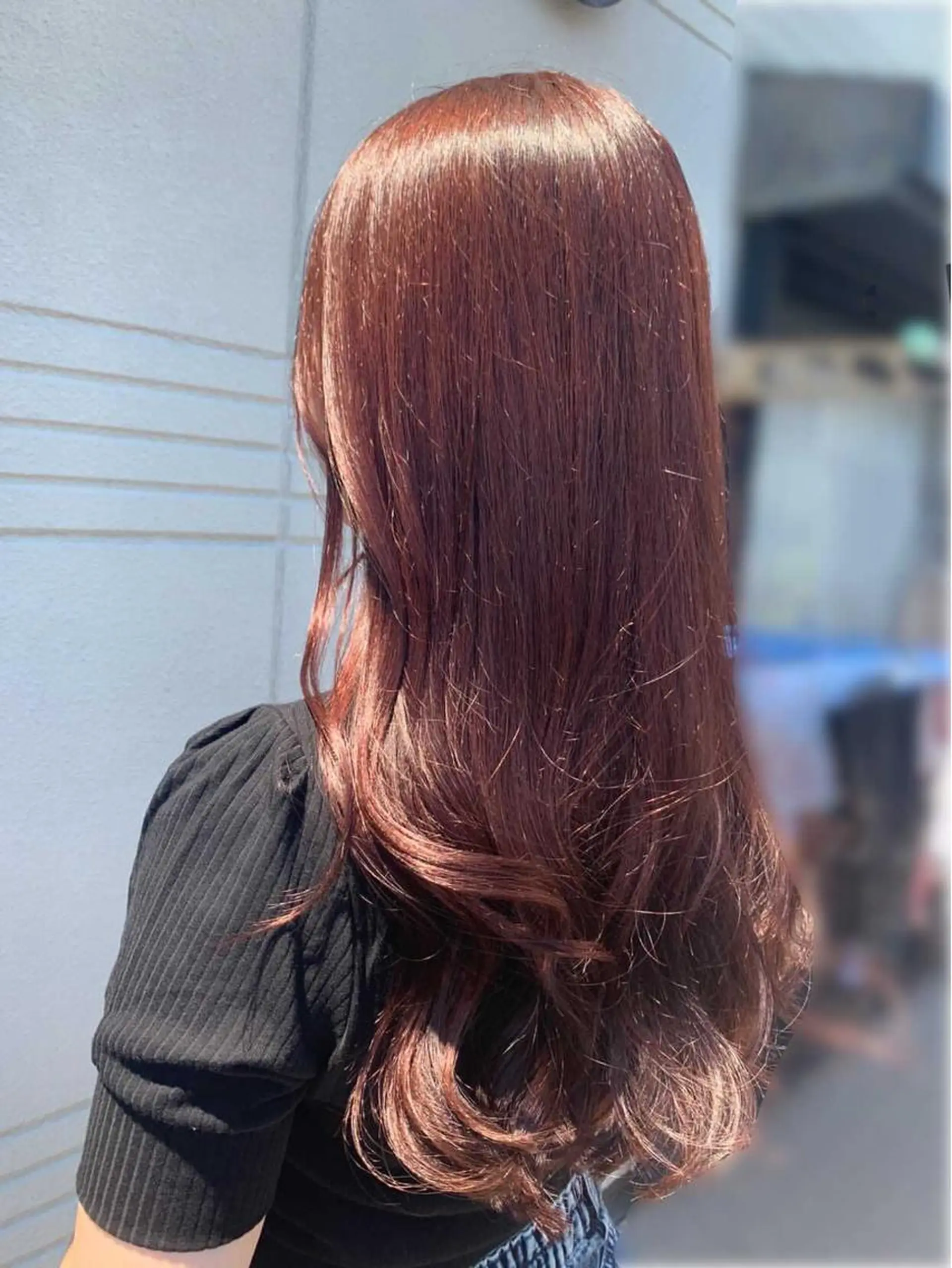 ロング カラー ブリーチ ブリーチなしカラー ピンクカラー 今だけカット無料✨ 表参道美容師 井出光のヘアスタイル