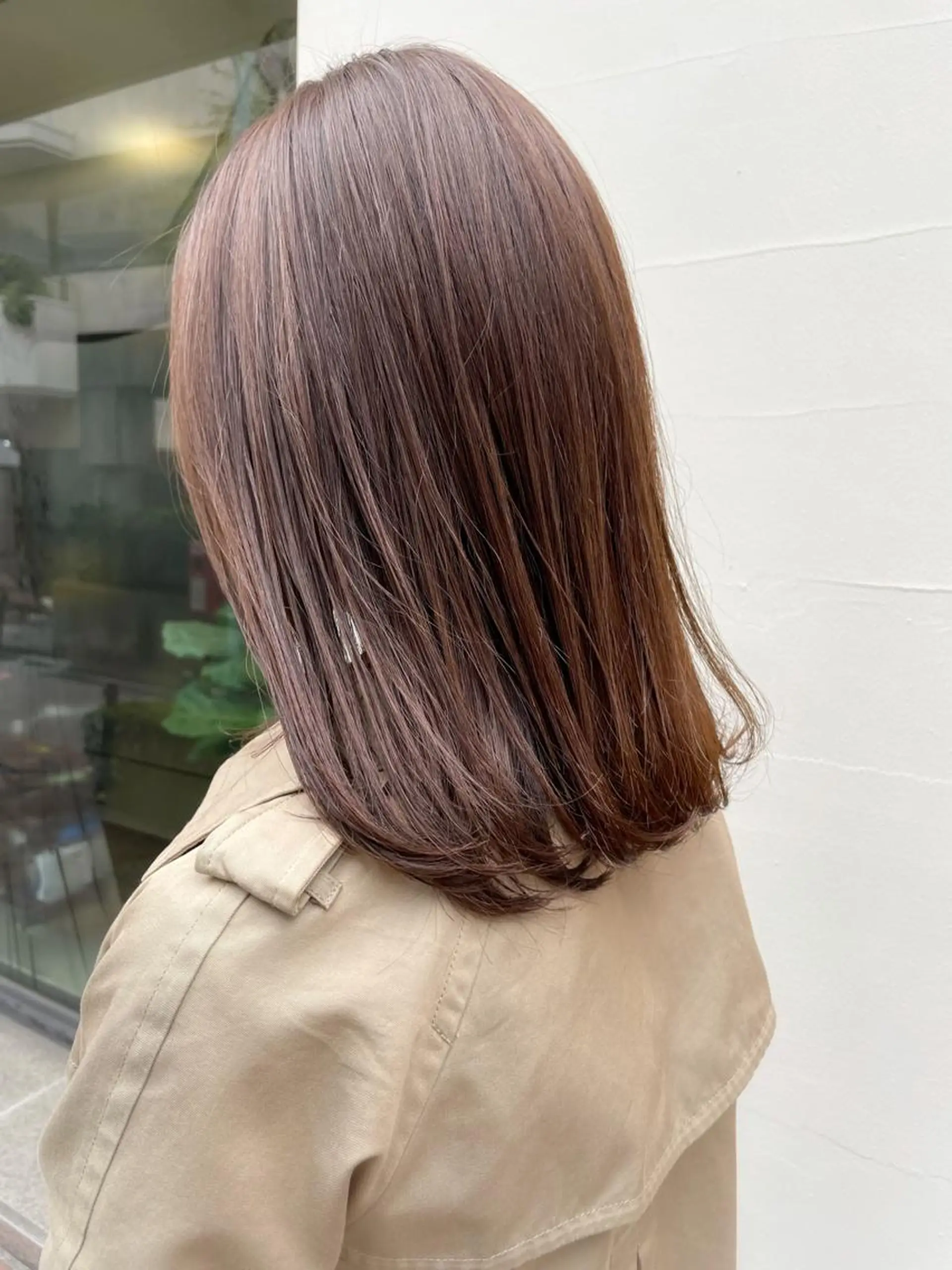 セミロング カラー ベージュカラー ブリーチ ブラウンカラー ピンクカラー ピンクベージュ ヘアカラー トリートメント メンズNO.1口コミ 高評価🟡三澤拓海✅のヘアスタイル