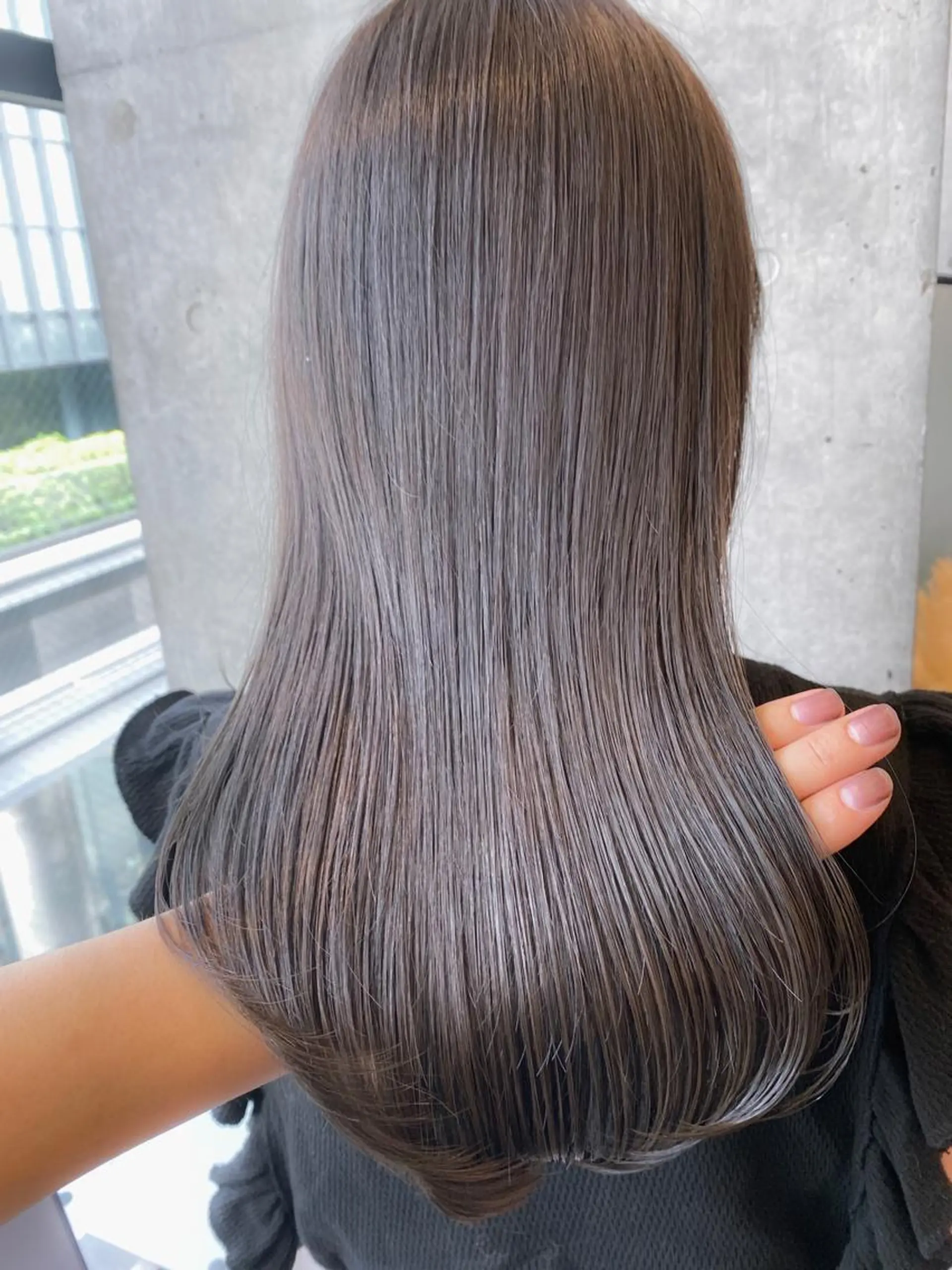 ミディアム カラー グレージュ SALOWIN原宿AROA店所属・顔まわり神カット✂︎ 齋藤雄大【表参道】のヘアスタイル