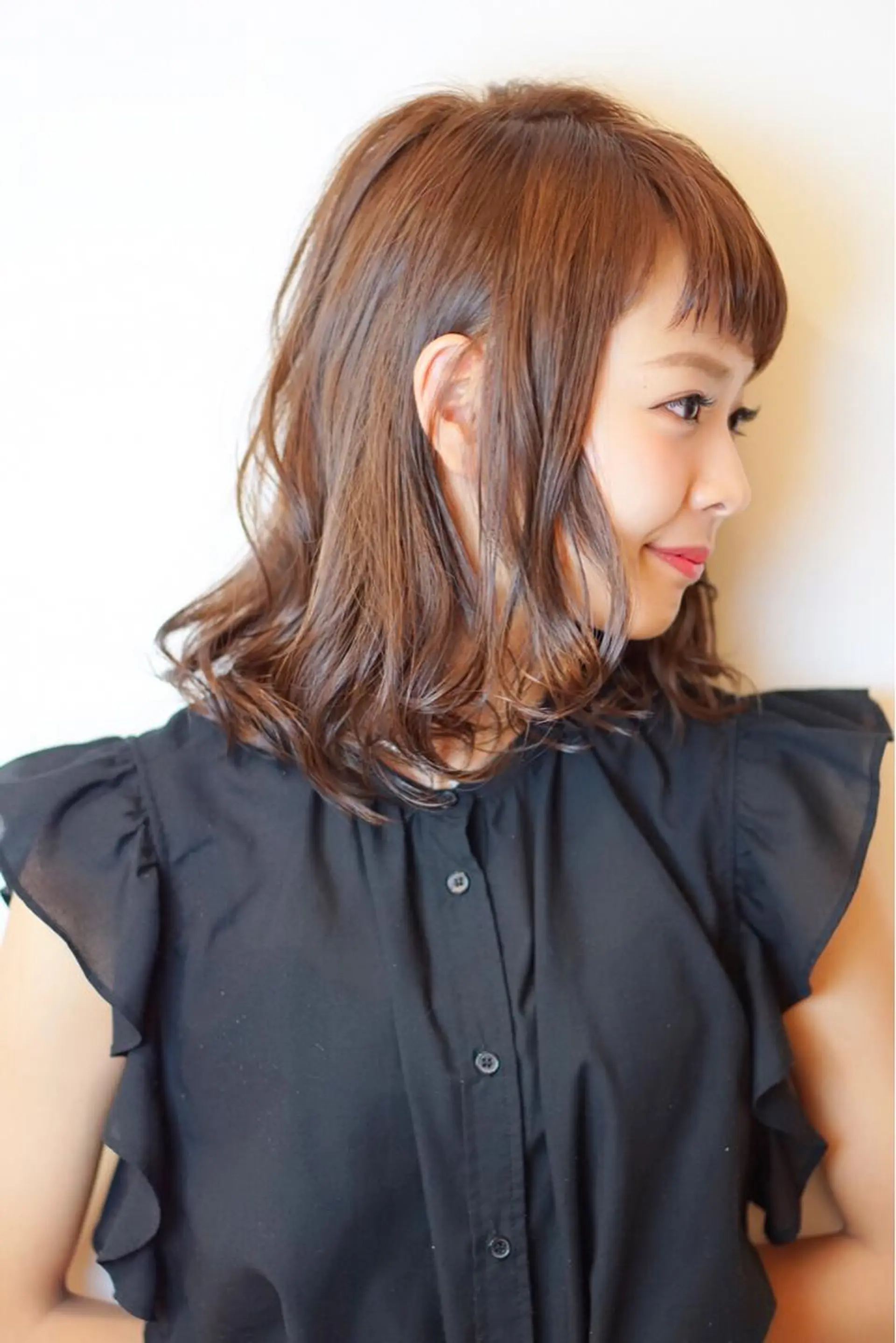 ミディアム カラー ディレクター ノナカのヘアスタイル