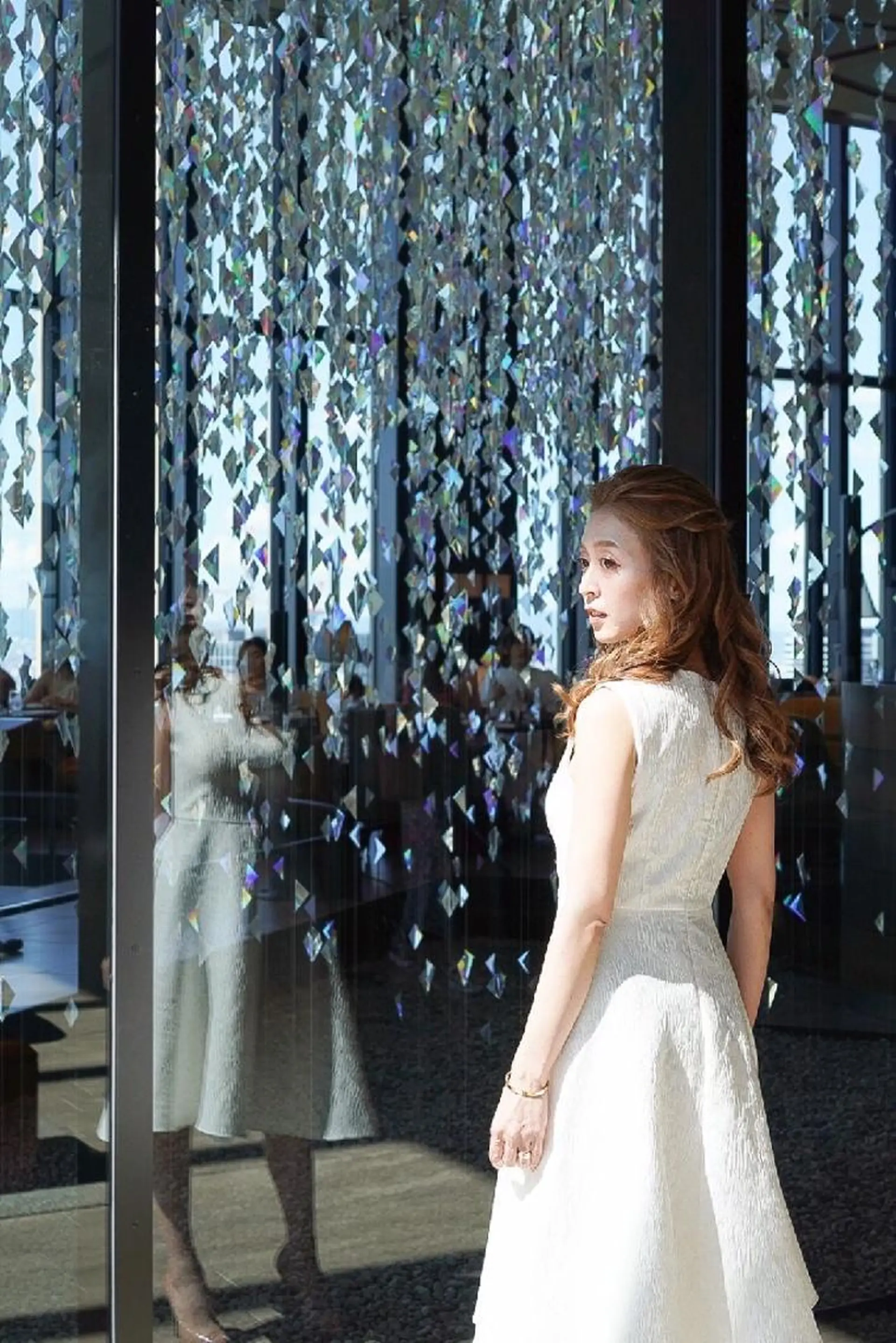 セミロング ヘアアレンジ ハーフアップ 結婚式・ブライダル 浴衣 Rarely  beautyのヘアスタイル