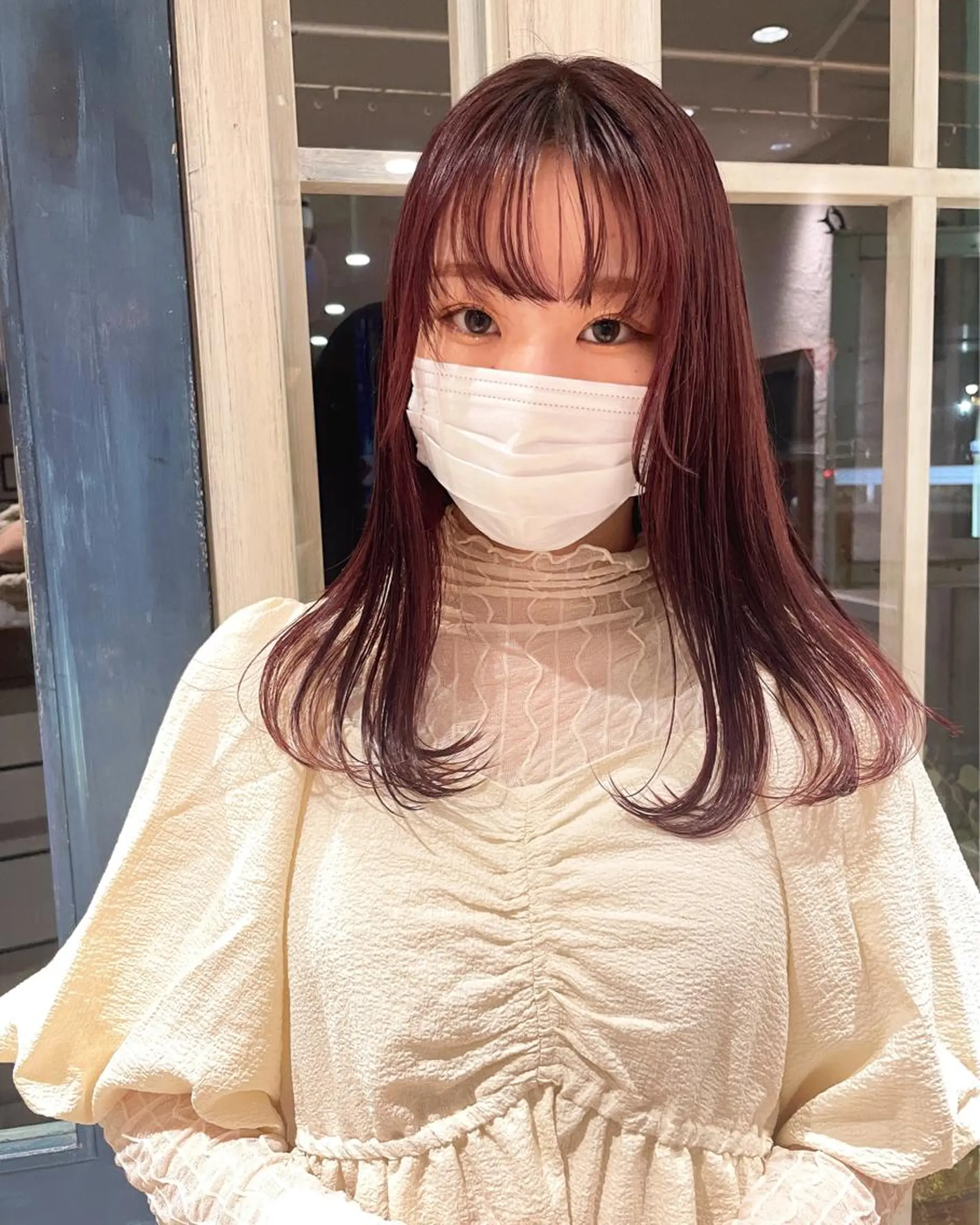 セミロング カラー Musiiik ホンダリサコのヘアスタイル