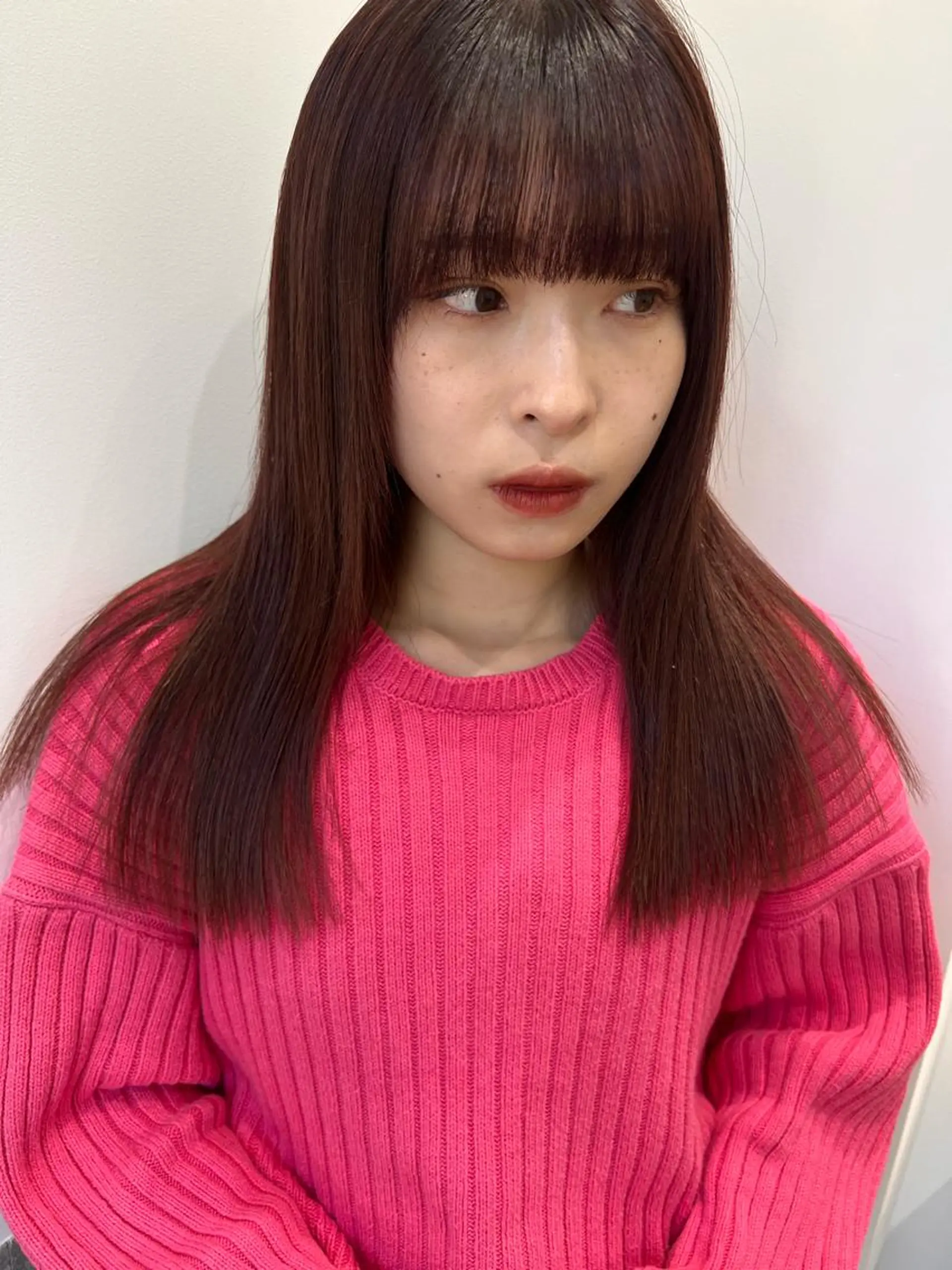 セミロング カラー マツエクmarry池袋所属・マツエクモデル無料 marry 池袋秦のマツエク・マツパデザイン