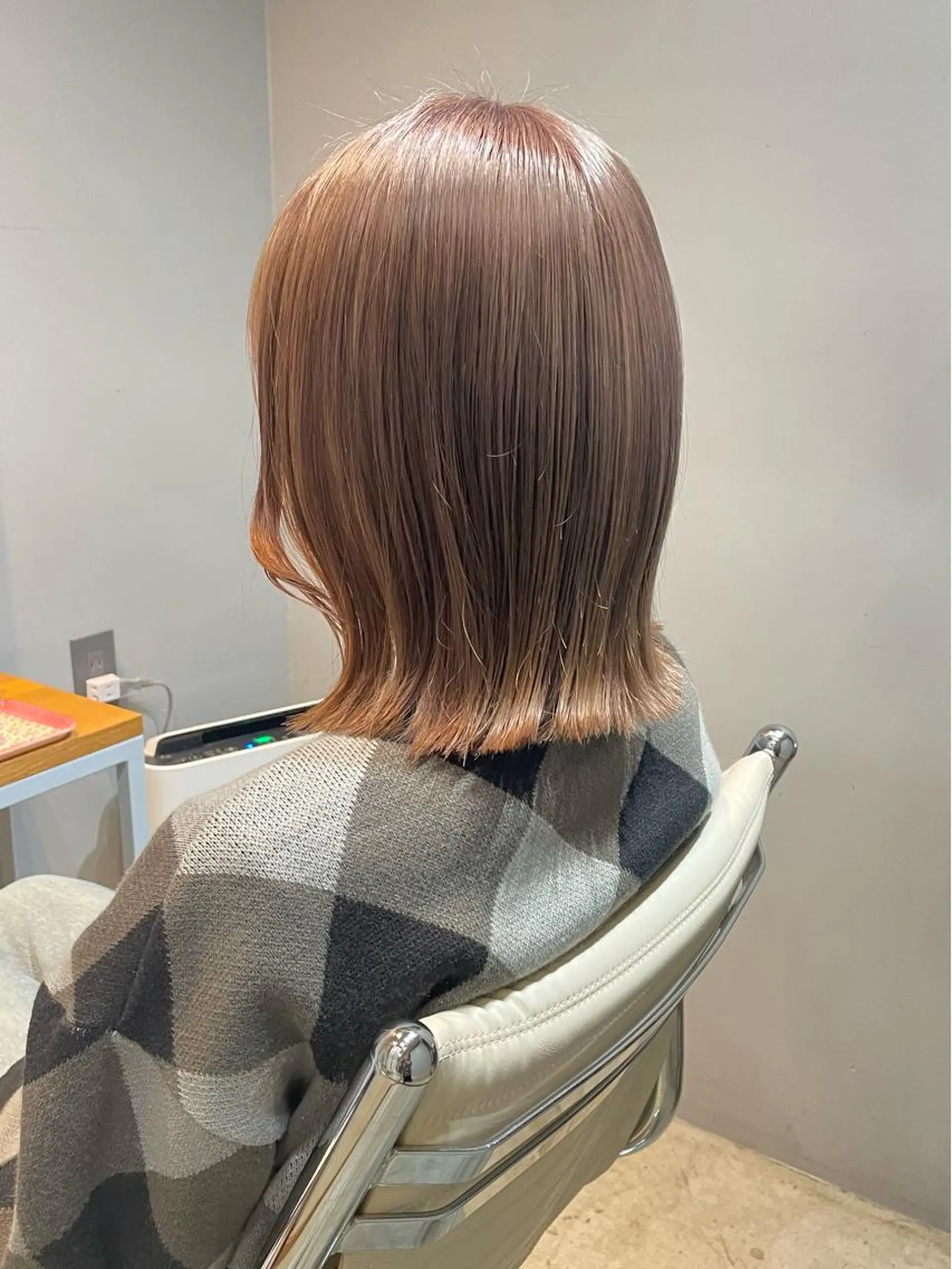 セミロング カット ヘアカラー shiga mariaのヘアスタイル