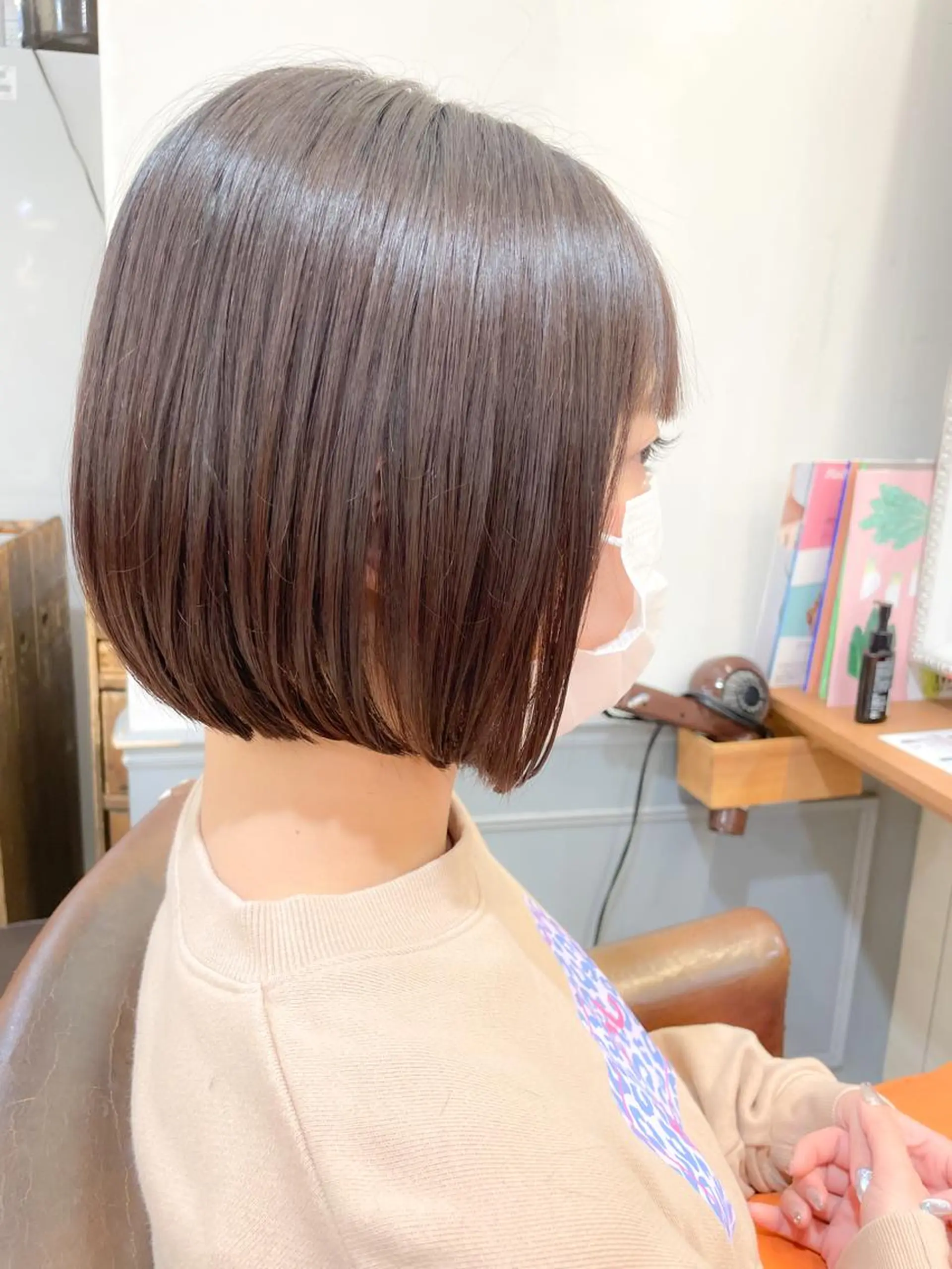 ミディアム カラー ボブ 縮毛矯正 トリートメント ✨カラー支持No.1 🧸ワキ カナコ🧸のヘアスタイル