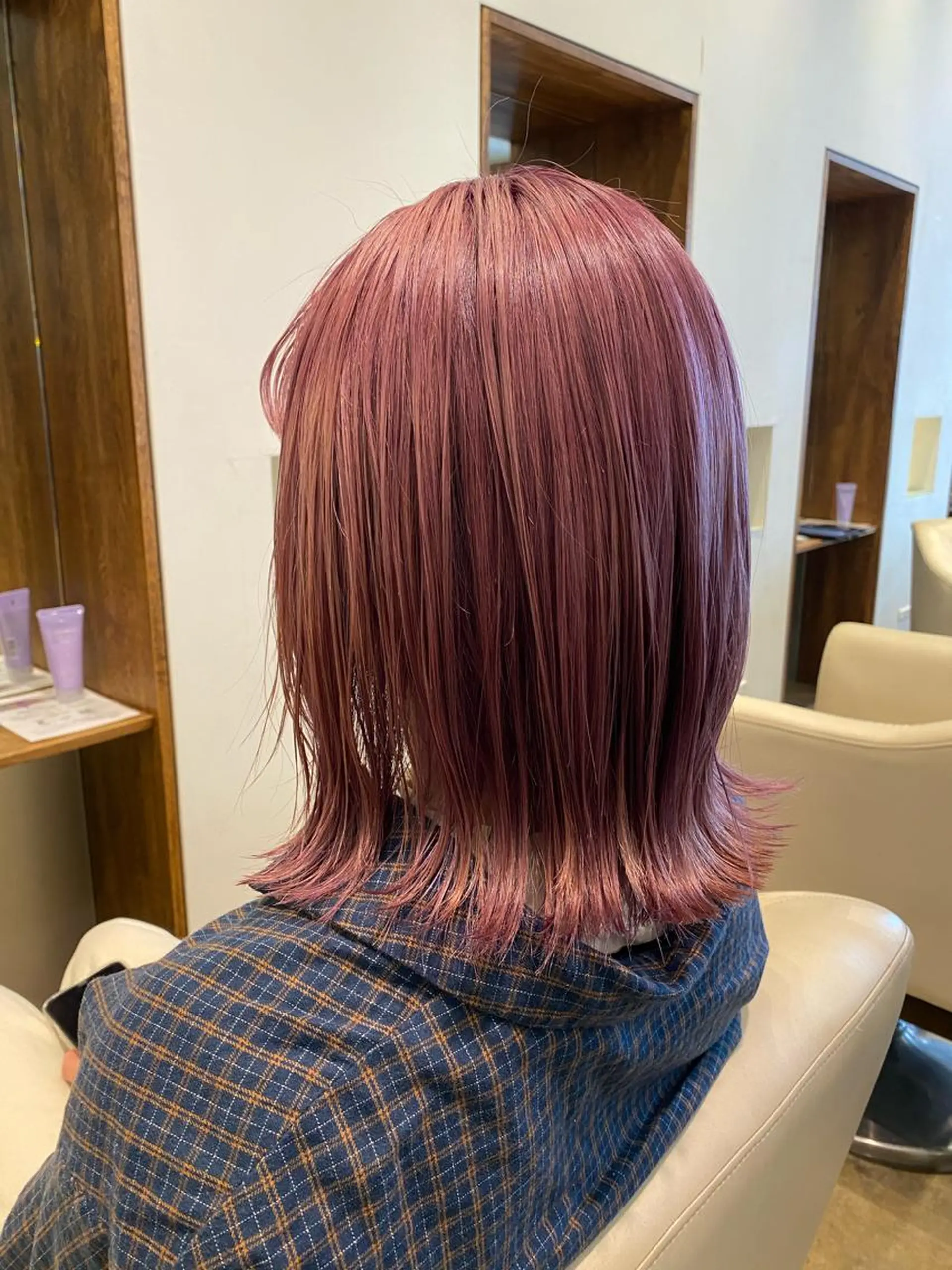 ミディアム カラー カット ヘアカラー トリートメント 入江 允のヘアスタイル