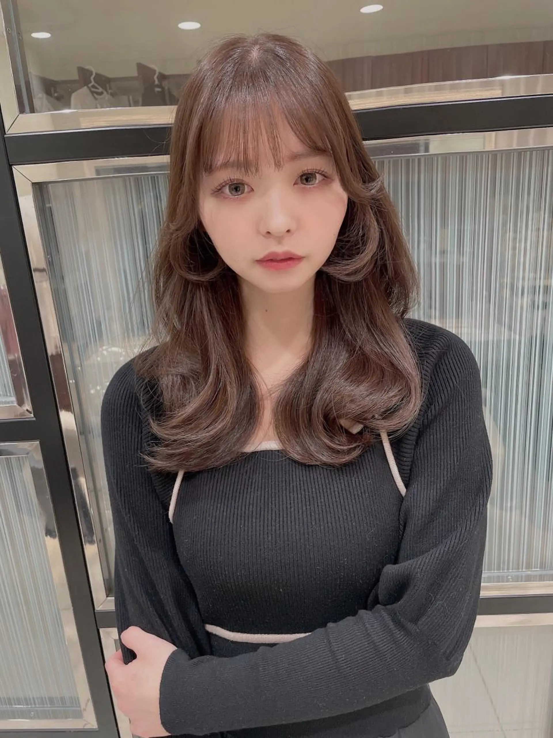 ロング カット ヘアカラー トリートメント 💗ブリーチなし 垢抜け💗徳井はやとのヘアスタイル