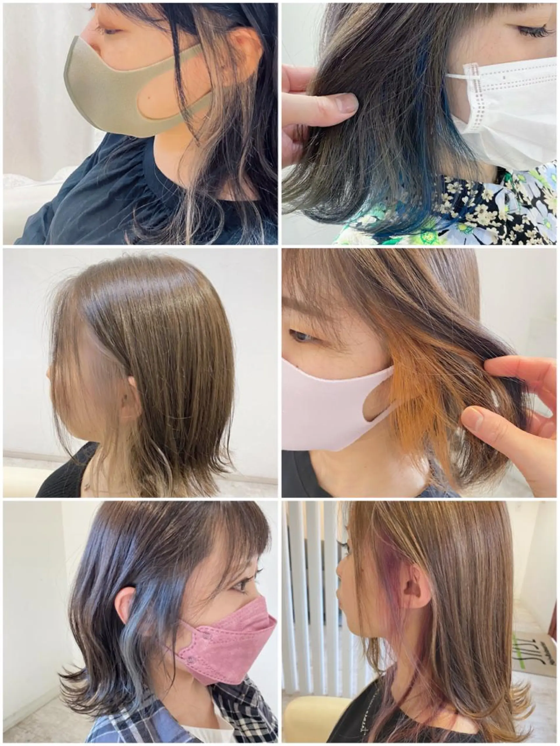 ミディアム カラー ブリーチ ケアブリーチ 透明感カラー ダブルカラー イヤリングカラー カット ヘアカラー トリートメント ✔️簡単オシャレヘア ‎⋆꙳ makoのヘアスタイル