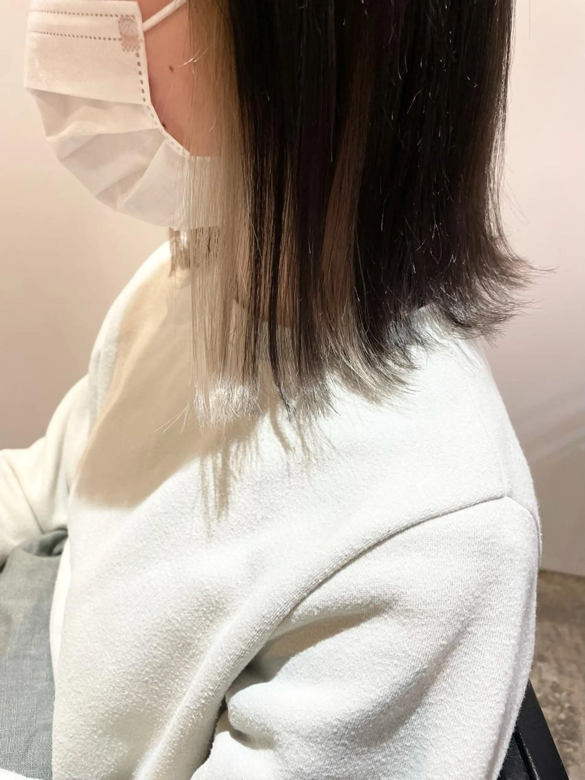 ミディアム カラー ベージュカラー ブリーチ グレージュ ラベンダーカラー ラベンダーグレージュ カット ヘアカラー 中目黒🌼 🌼ハナのヘアスタイル