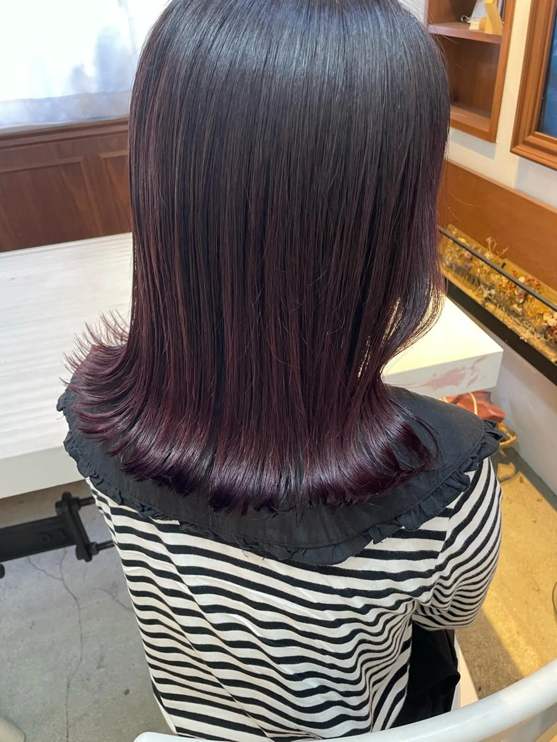 ミディアム カット ヘアカラー トリートメント 似合わせのプロ🕊 美髪矯正/ioriのヘアスタイル