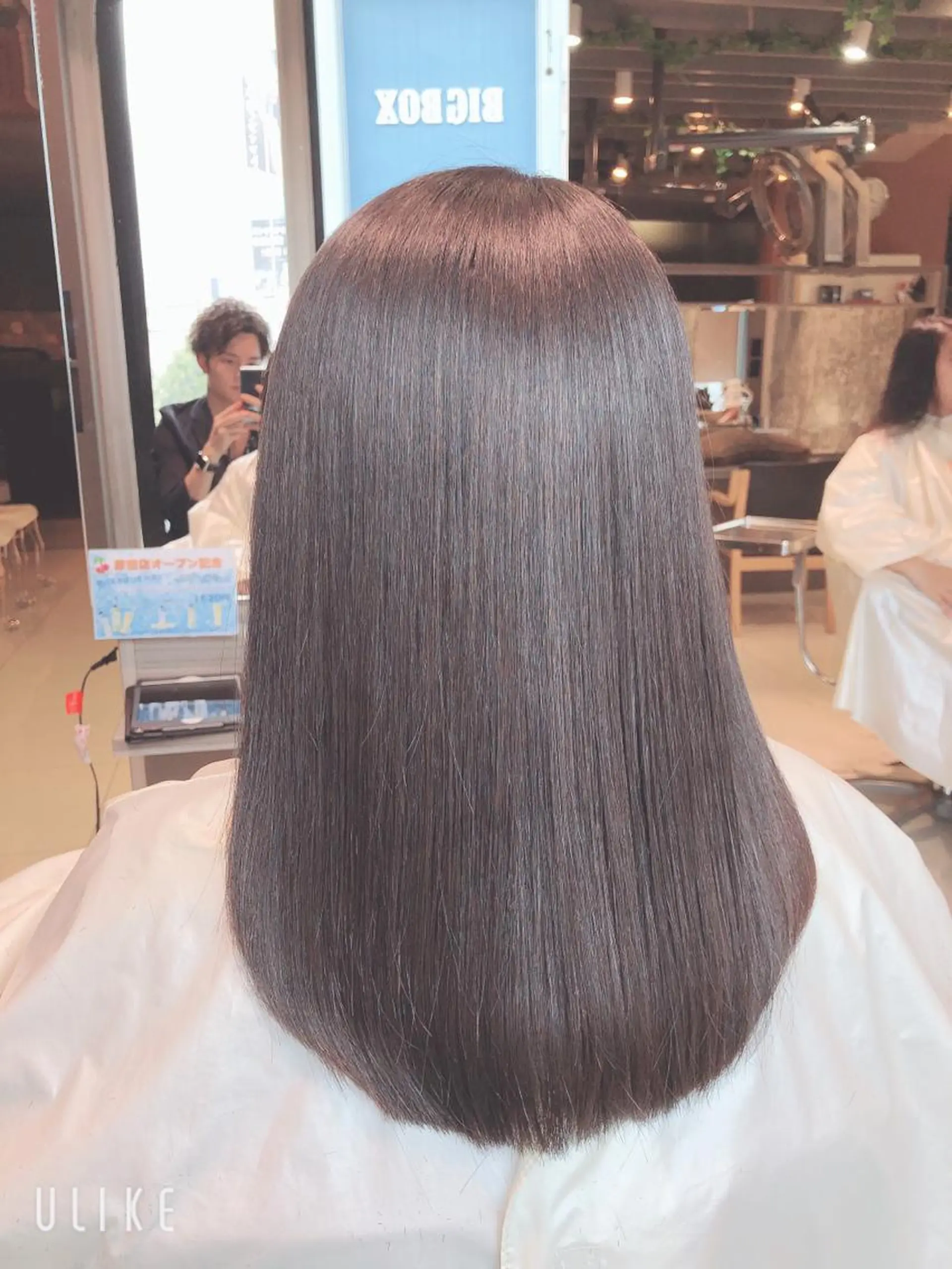 セミロング パーマ カット 縮毛矯正 トリートメント AI 高田馬場店のヘアスタイル