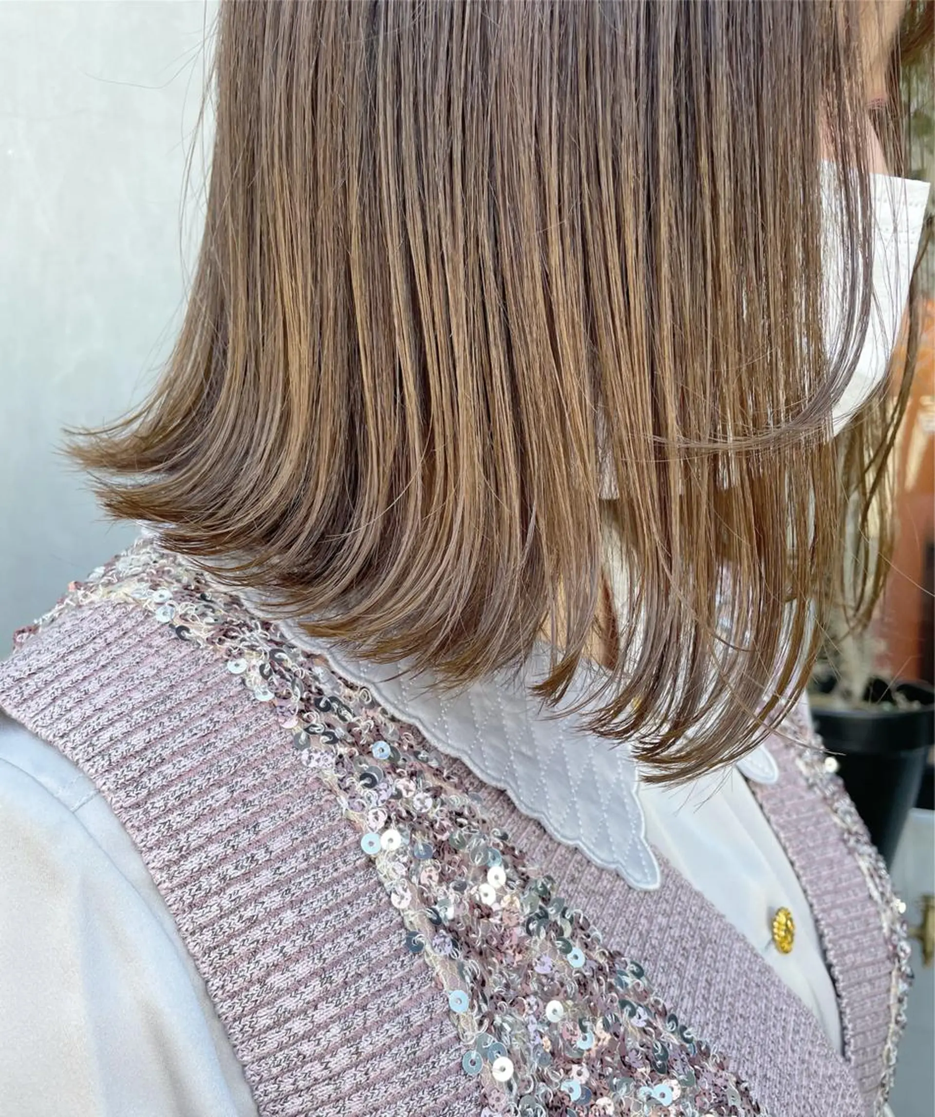ミディアム カラー ベージュカラー ブリーチ 透明感カラー ブリーチなしカラー 🫧透明感ヘア🫧 🧸竹花　彩希🧸のヘアスタイル