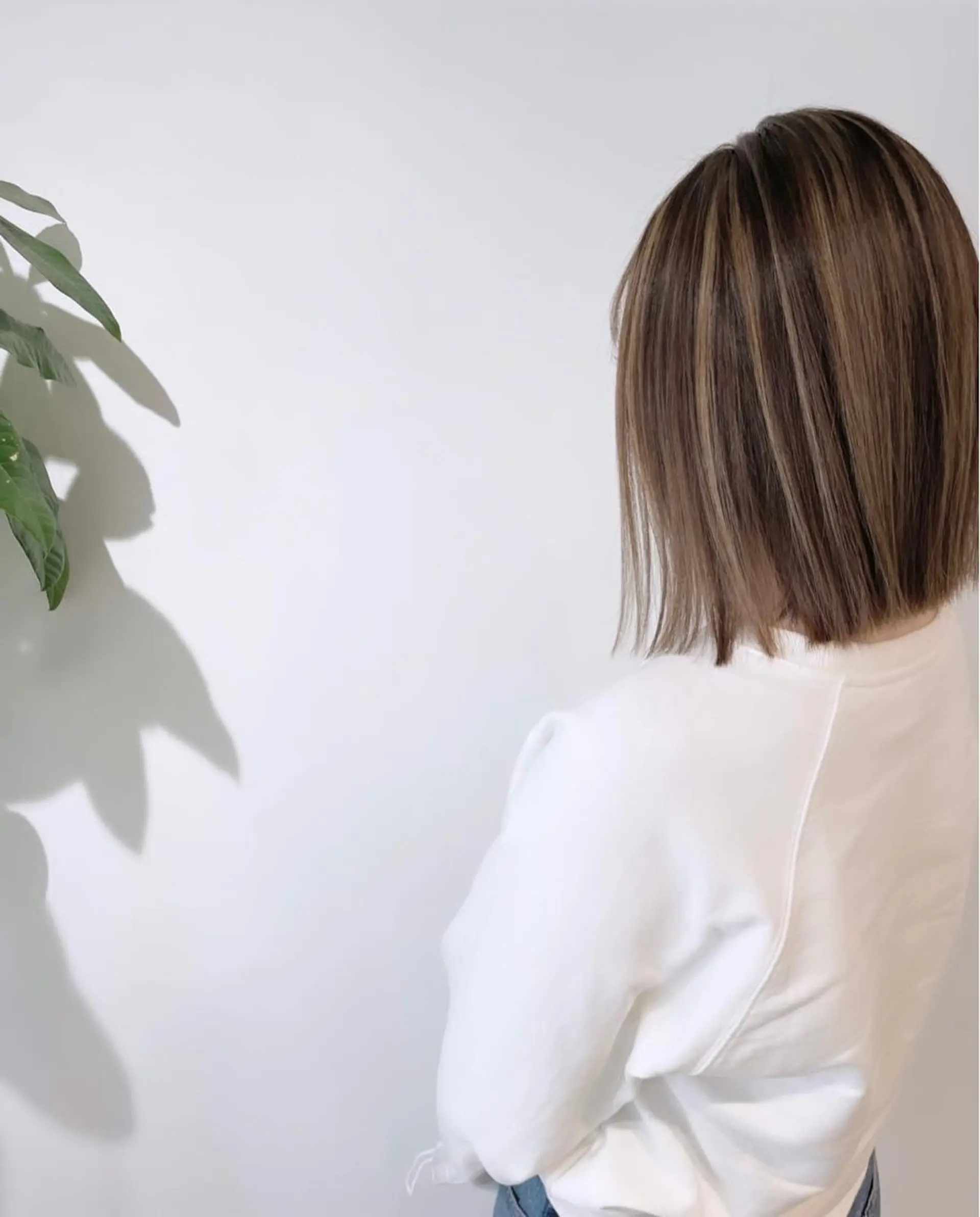 ミディアム ハイライト ヘアカラー トリートメント LA.MIU★ Mayuのヘアスタイル