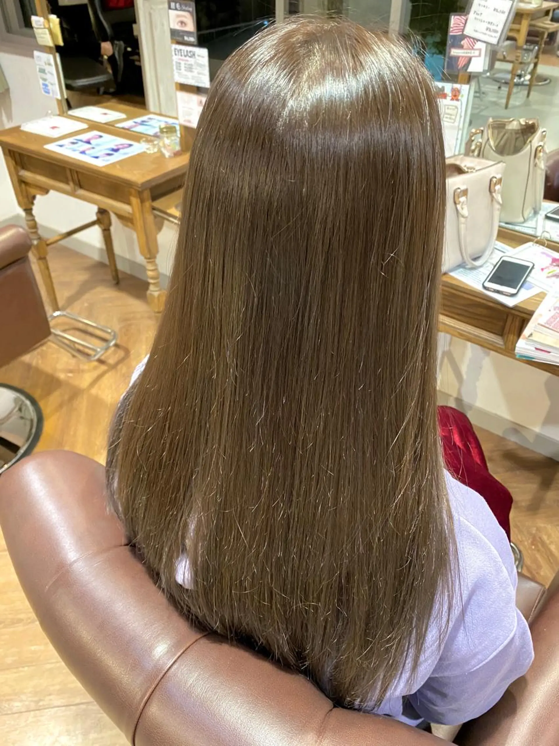 ロング カラー 透明感カラー グレージュ イルミナカラー #艶髪・髪質改善 有田怜平のヘアスタイル