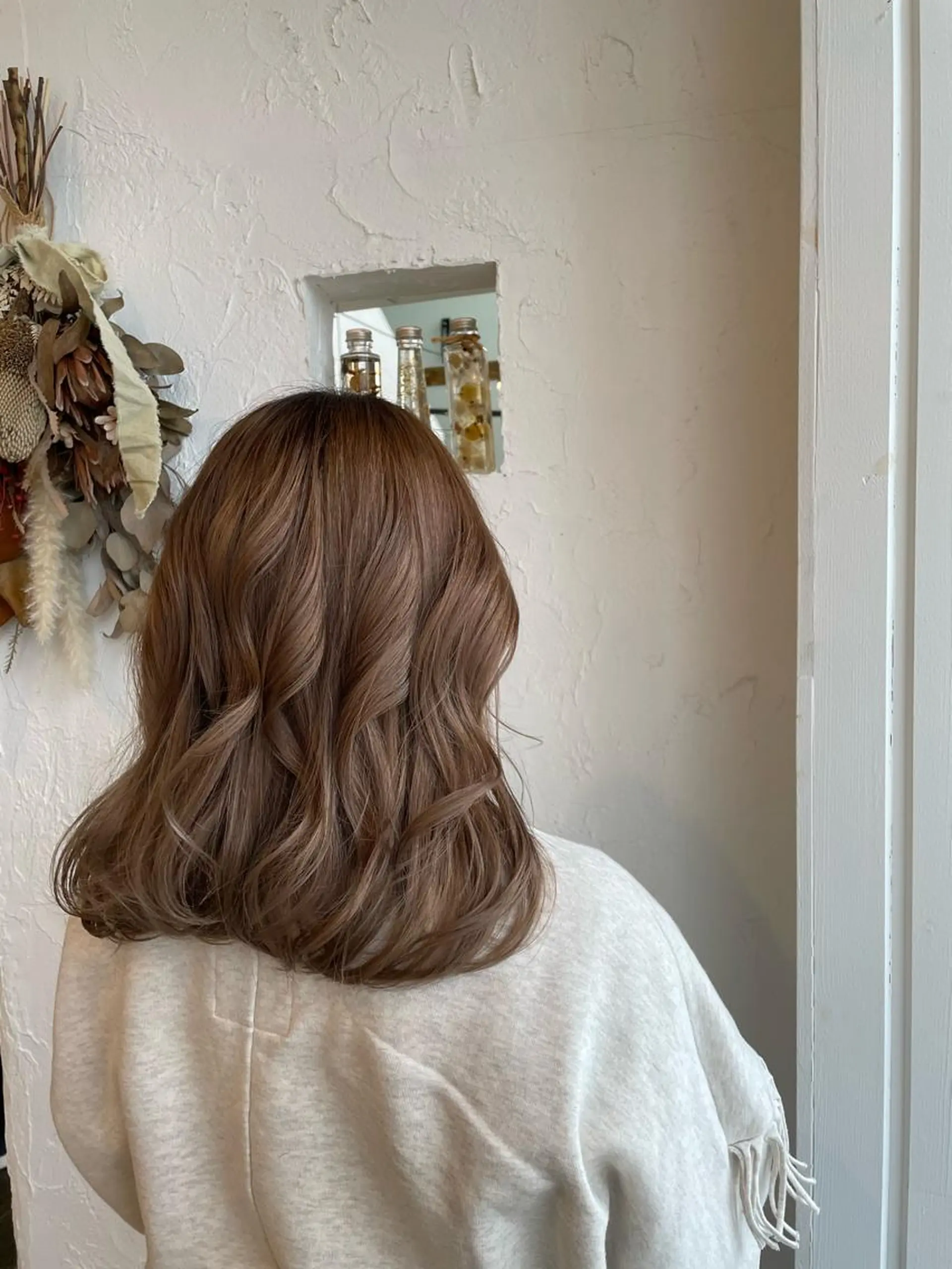 ミディアム ヘアカラー 🌸小掛🌸 豊橋外国人風カラーのヘアスタイル