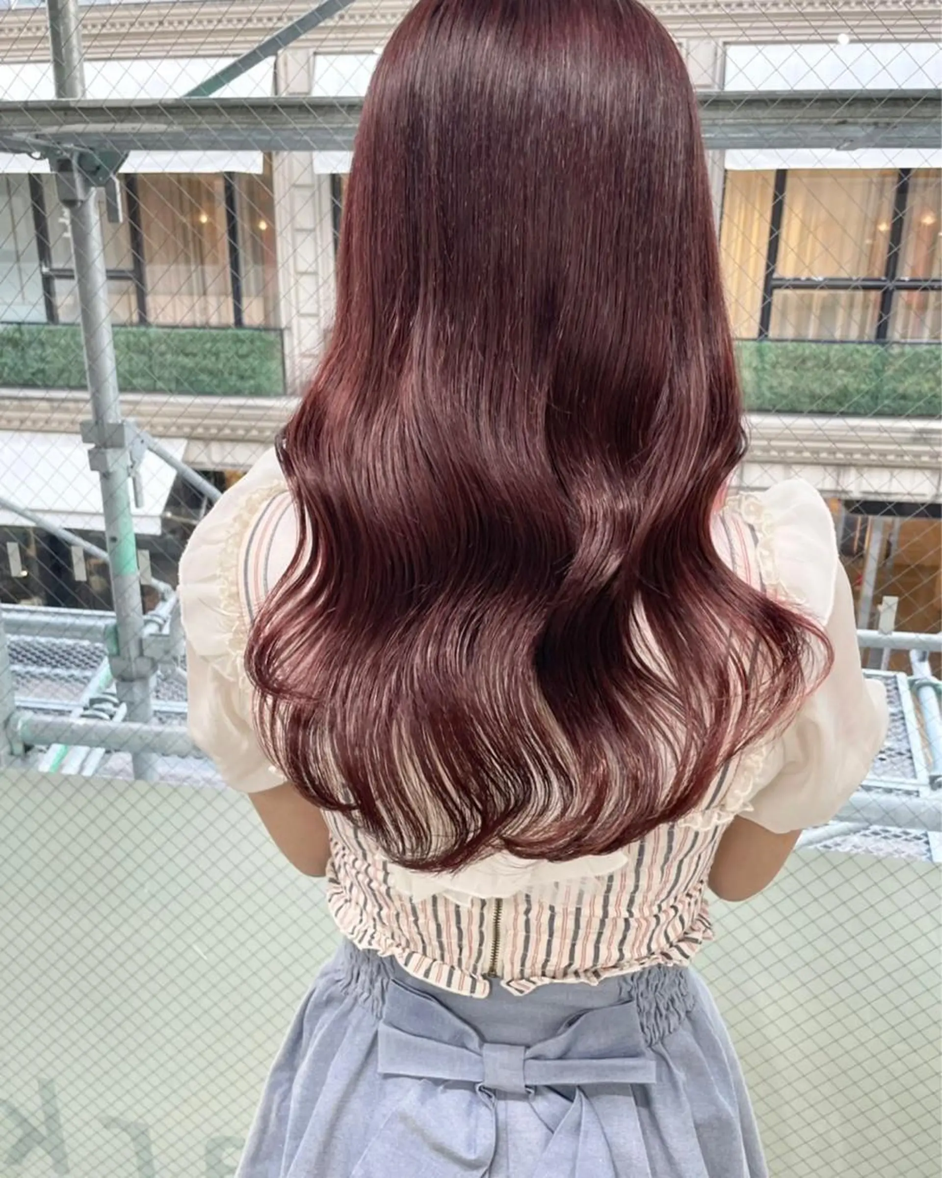 セミロング カット ヘアカラー 🌸インナーカラー 🌸藤井春華のヘアスタイル